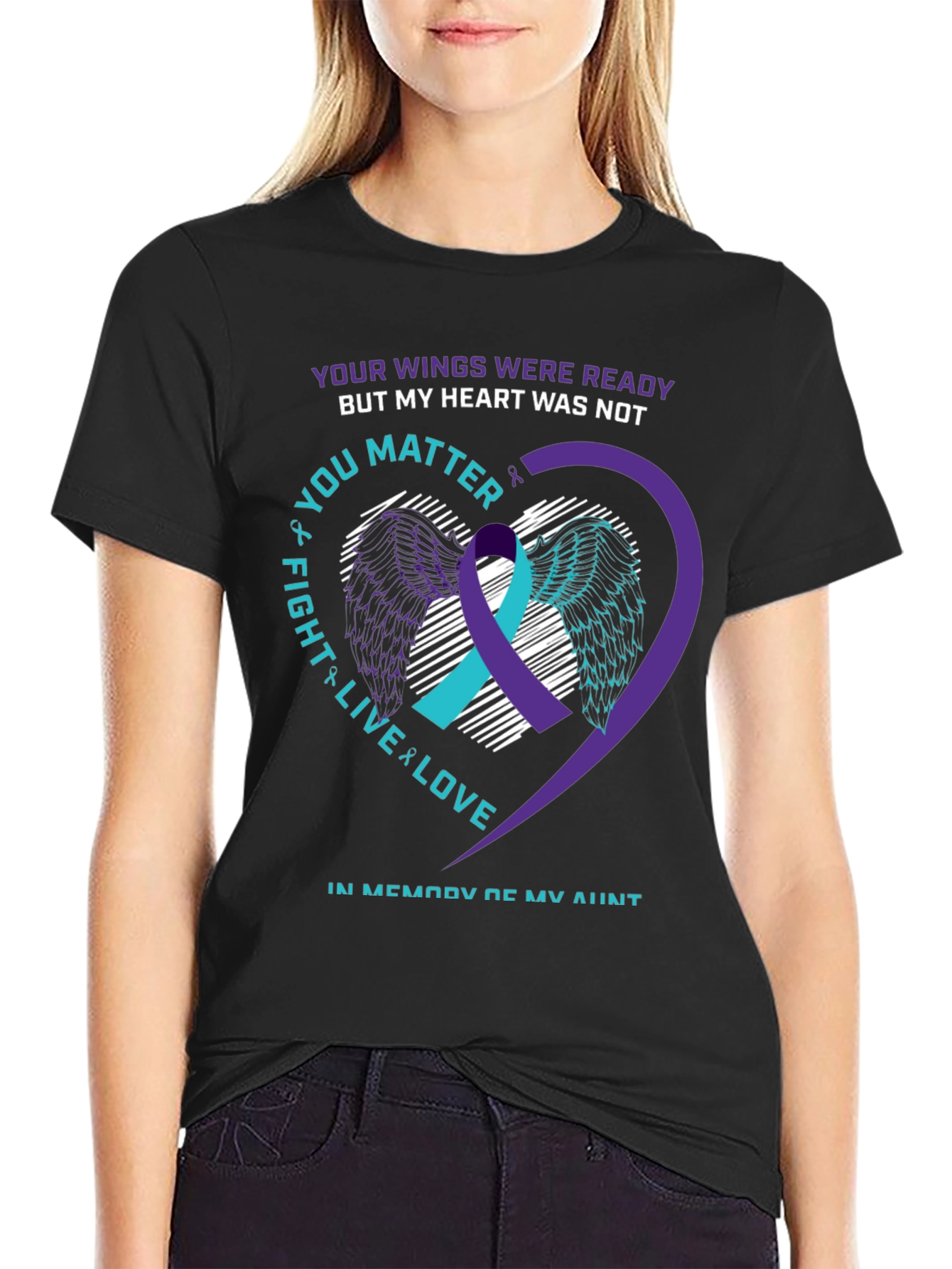 Suicide Awareness T-Shirt: Your Wings Were Ready
