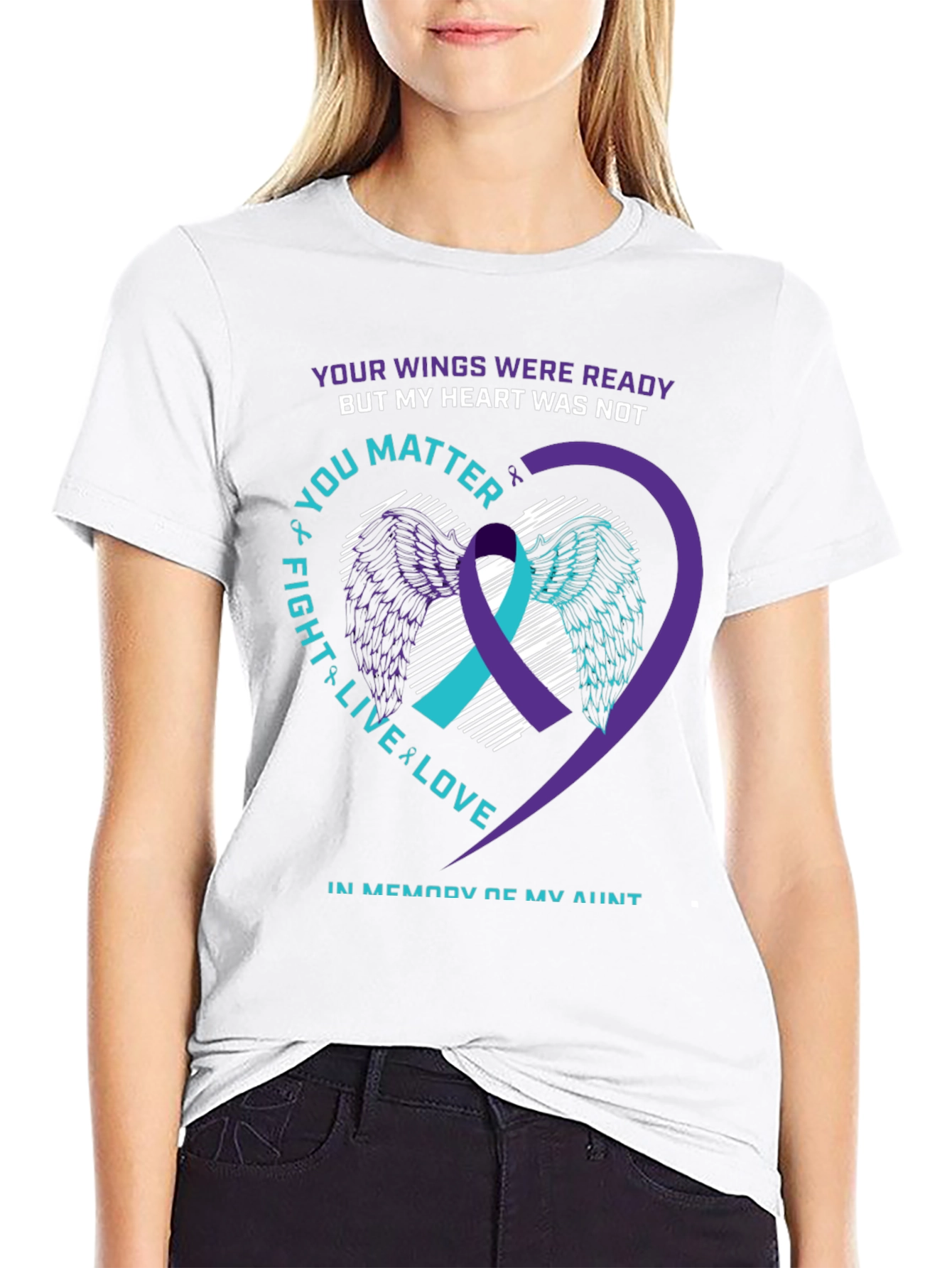 Suicide Awareness T-Shirt: Your Wings Were Ready