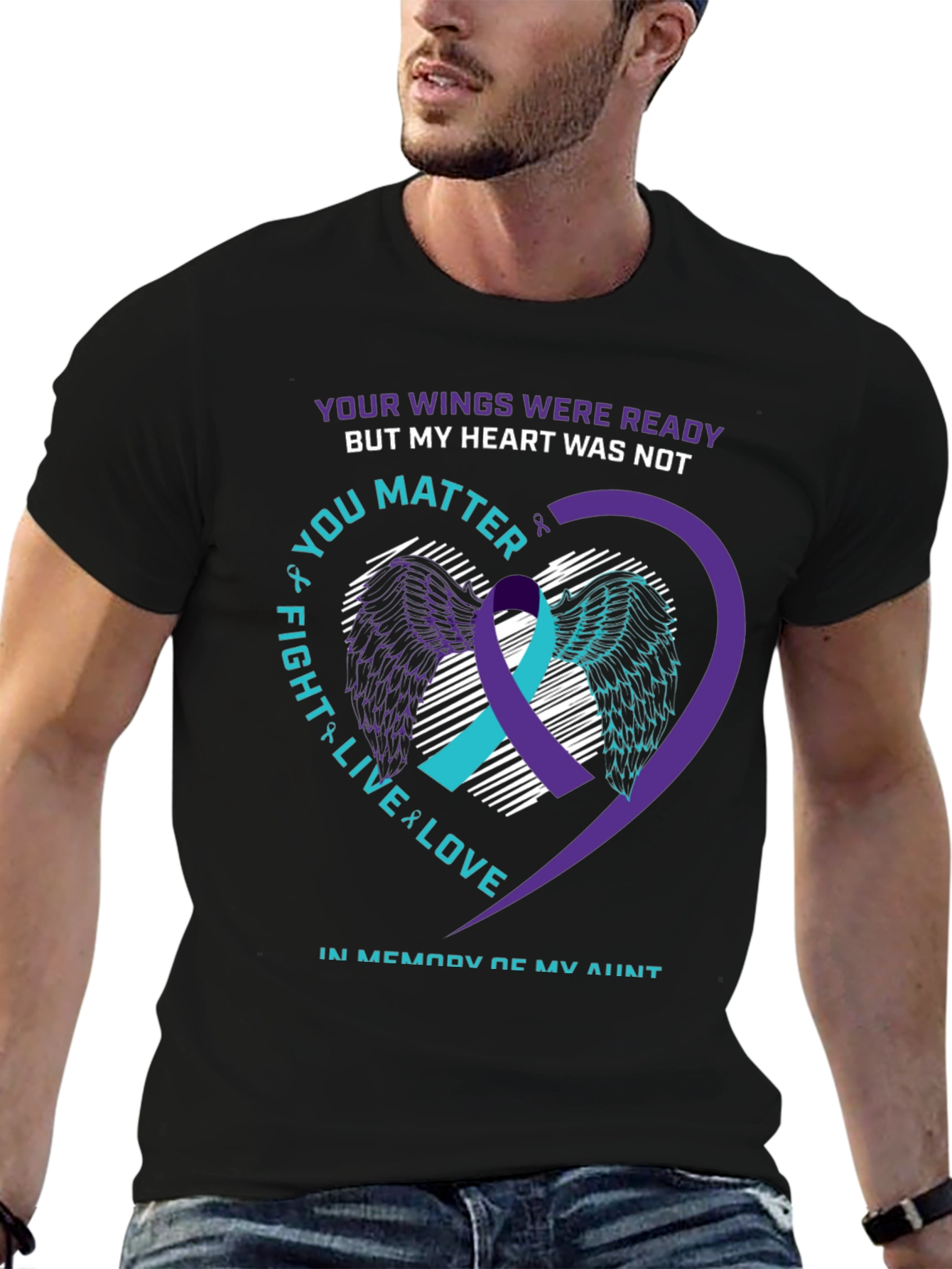 Suicide Awareness T-Shirt: Your Wings Were Ready