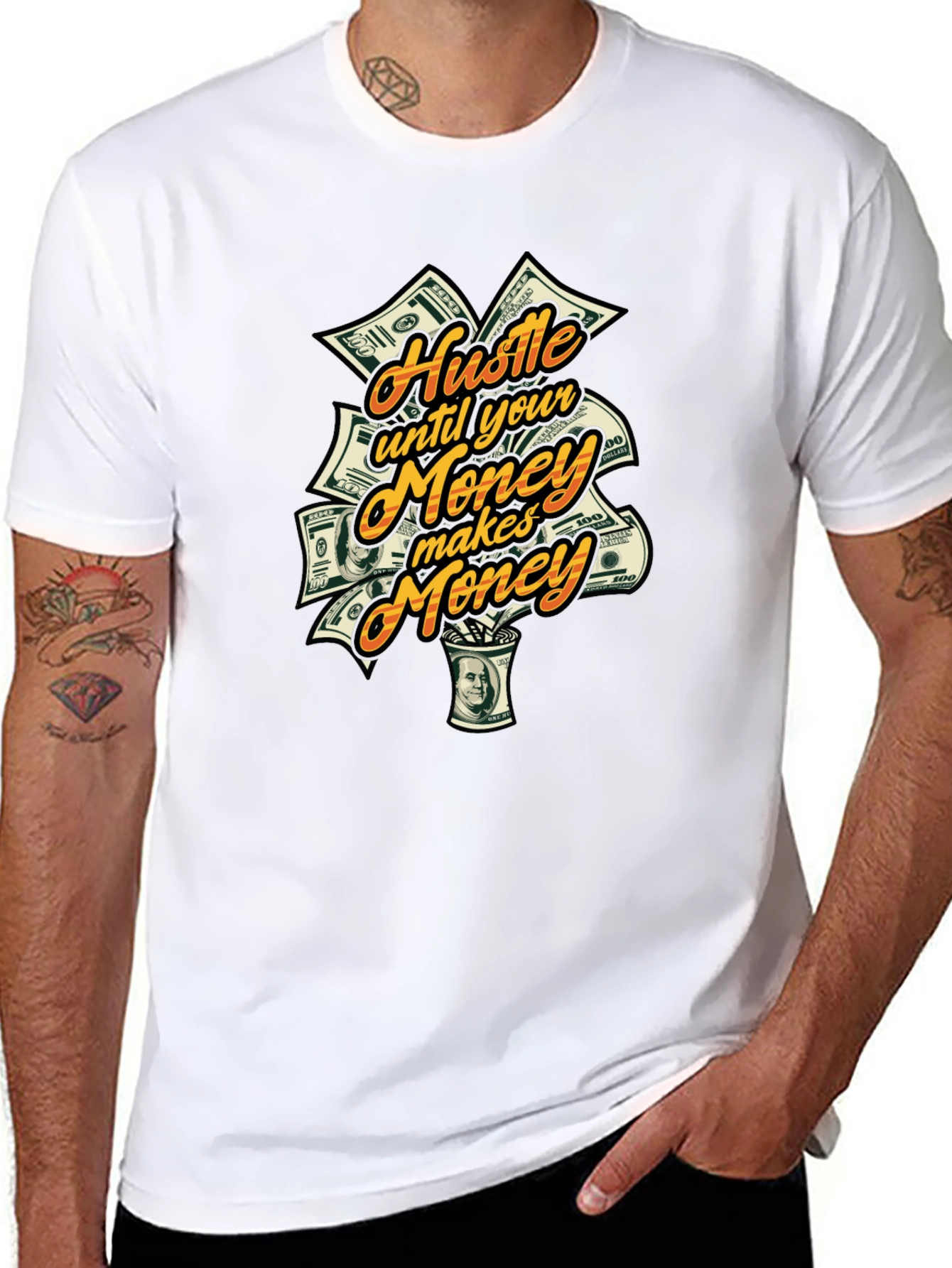 Hustle Money Graphic T-Shirt