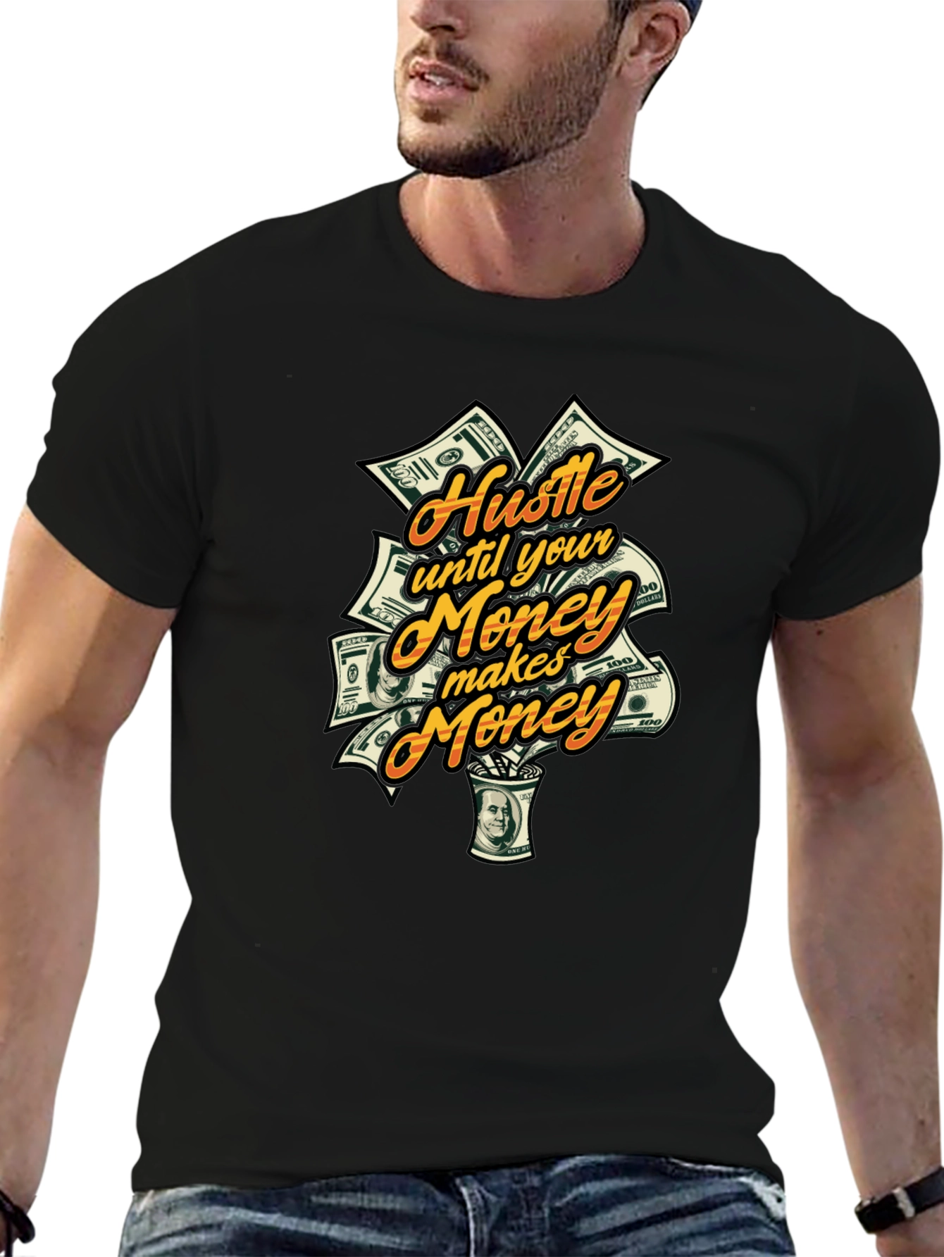 Hustle Money Graphic T-Shirt