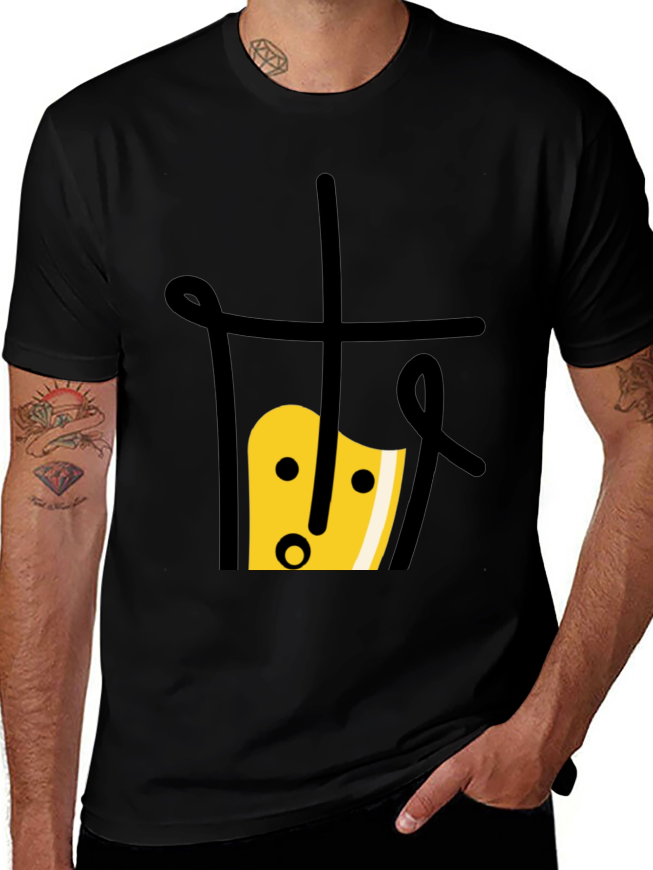 Bubble Tea Graphic Tee - Unique Black T-Shirt
