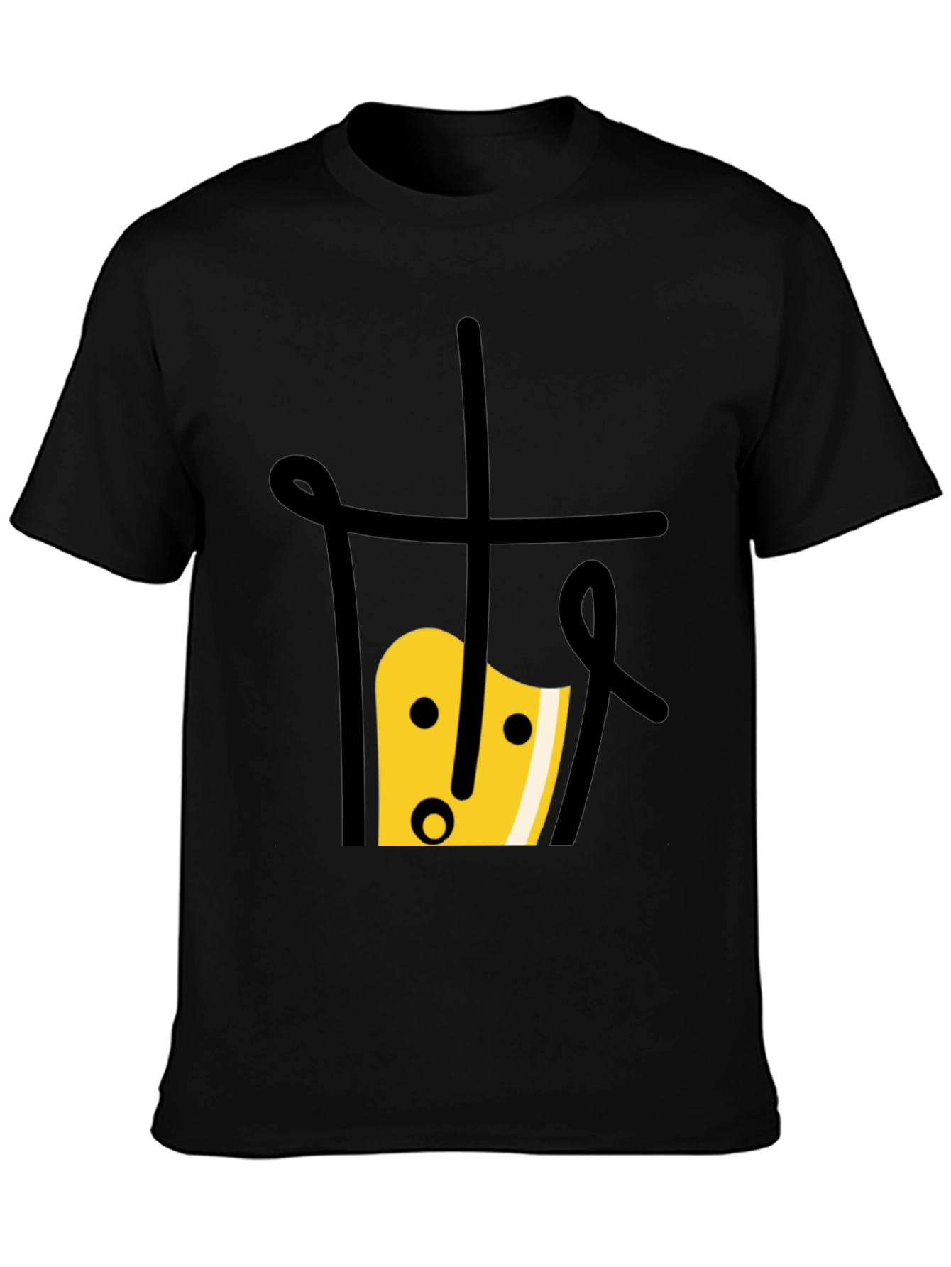 Bubble Tea Graphic Tee - Unique Black T-Shirt