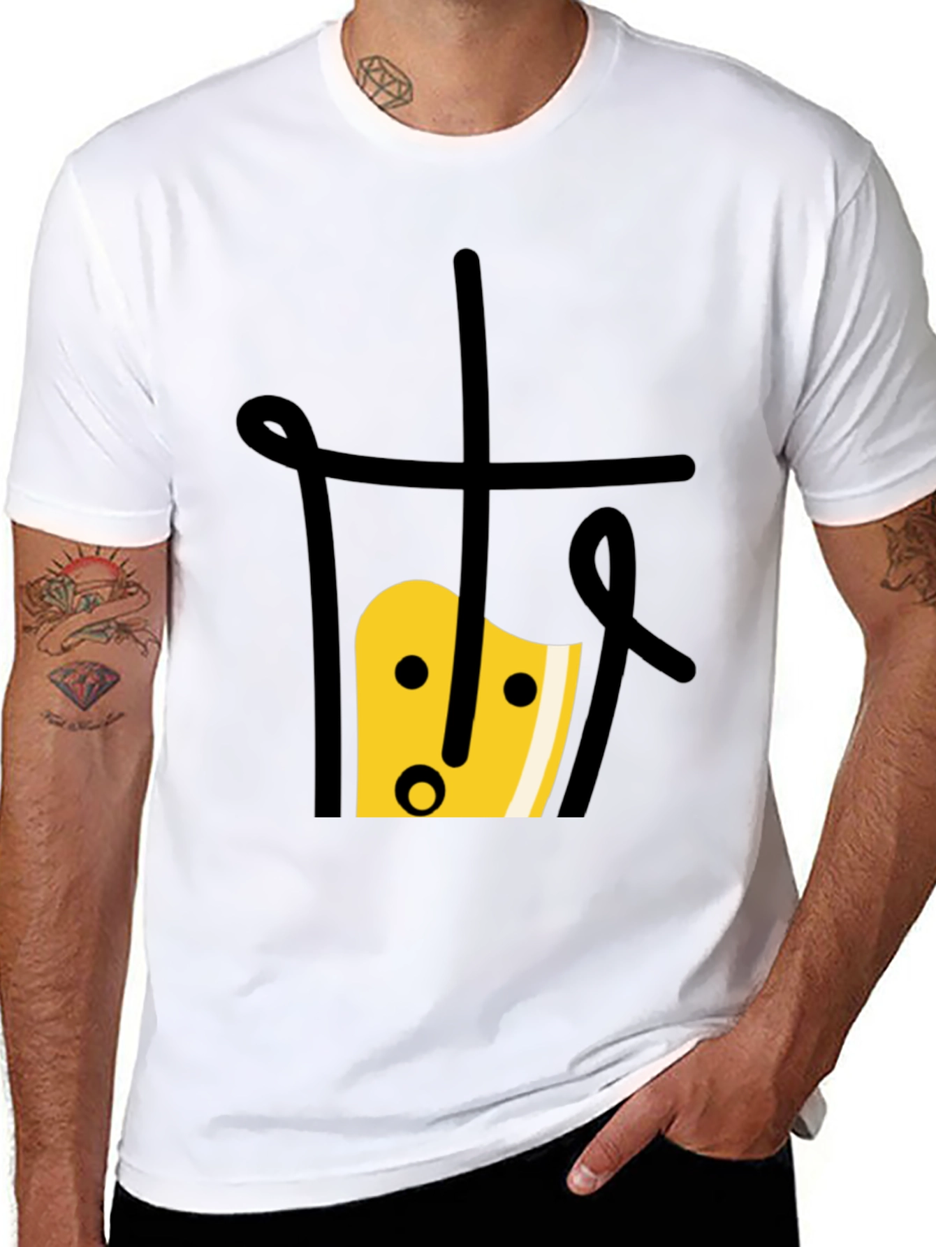 Bubble Tea Graphic Tee - Unique Black T-Shirt