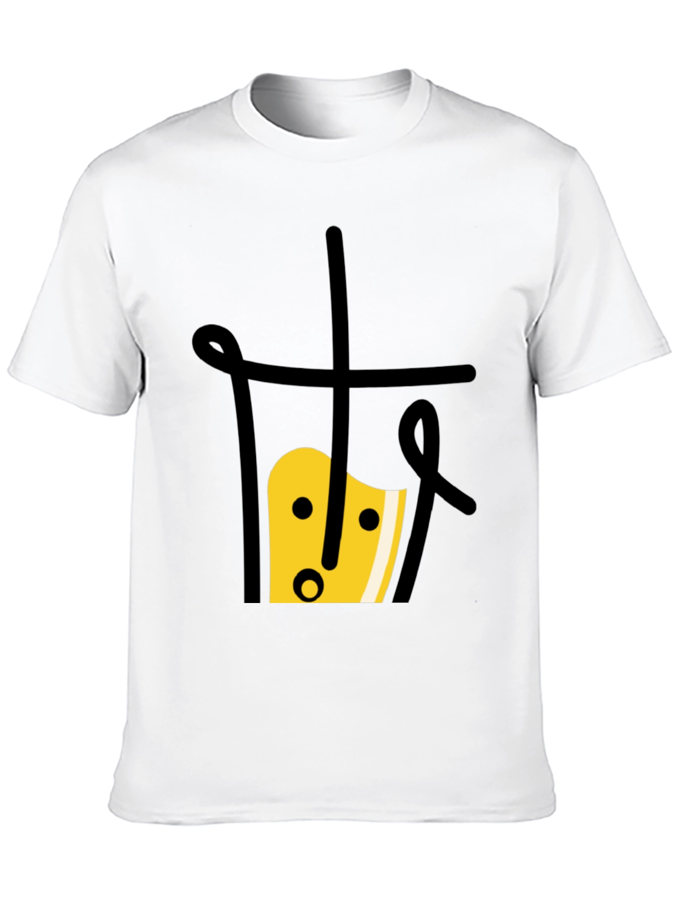 Bubble Tea Graphic Tee - Unique Black T-Shirt