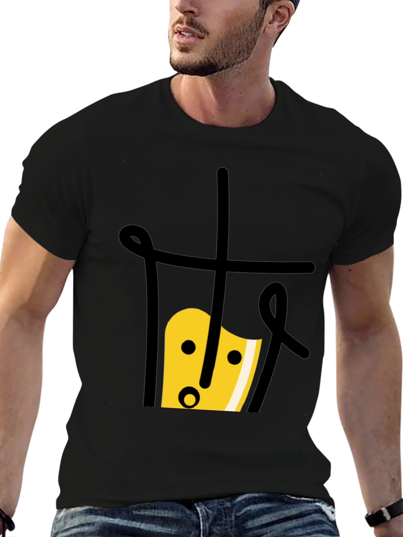 Bubble Tea Graphic Tee - Unique Black T-Shirt