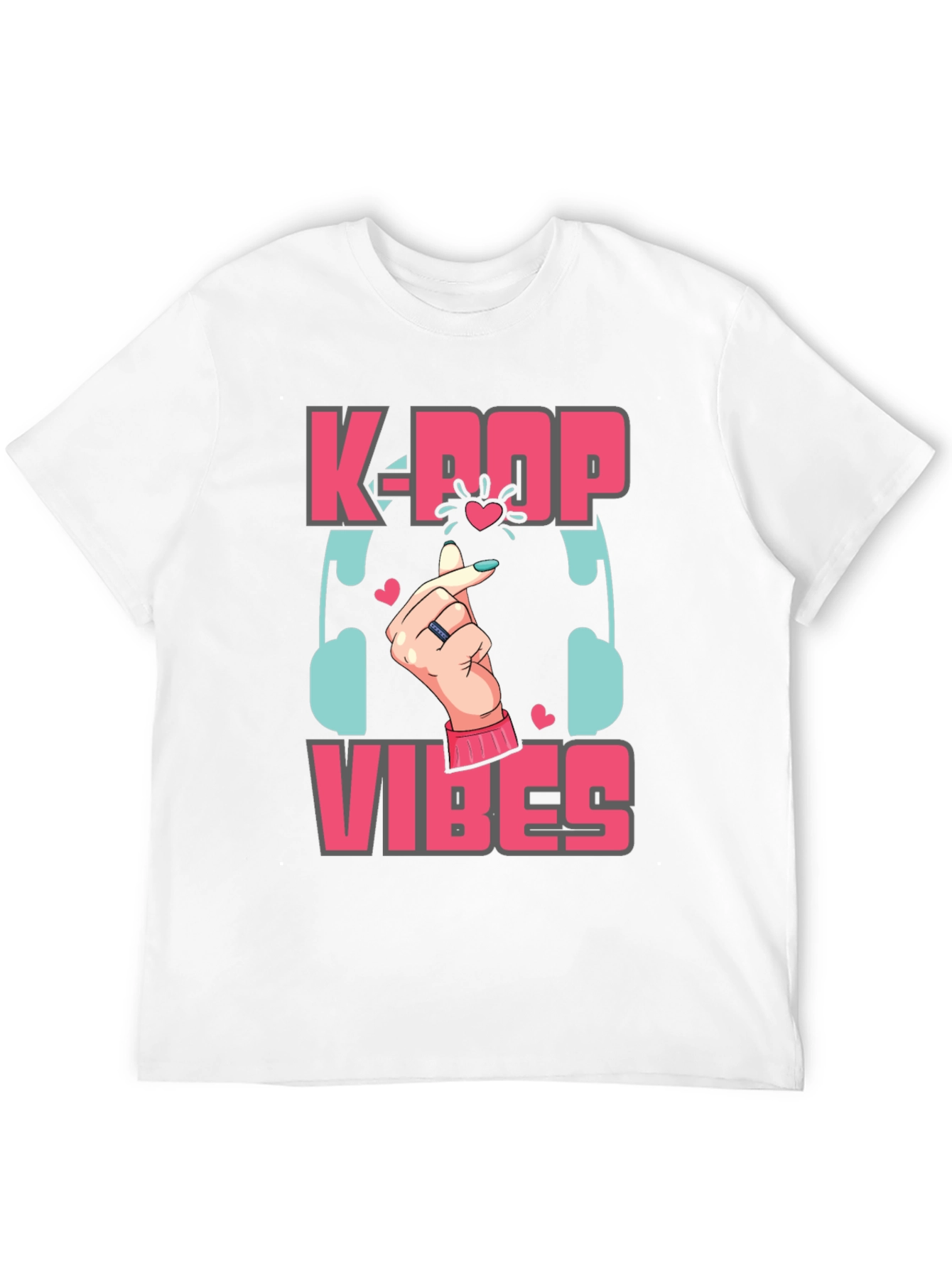 K-Pop Vibes Graphic Tee - Stylish Music Lover Shirt