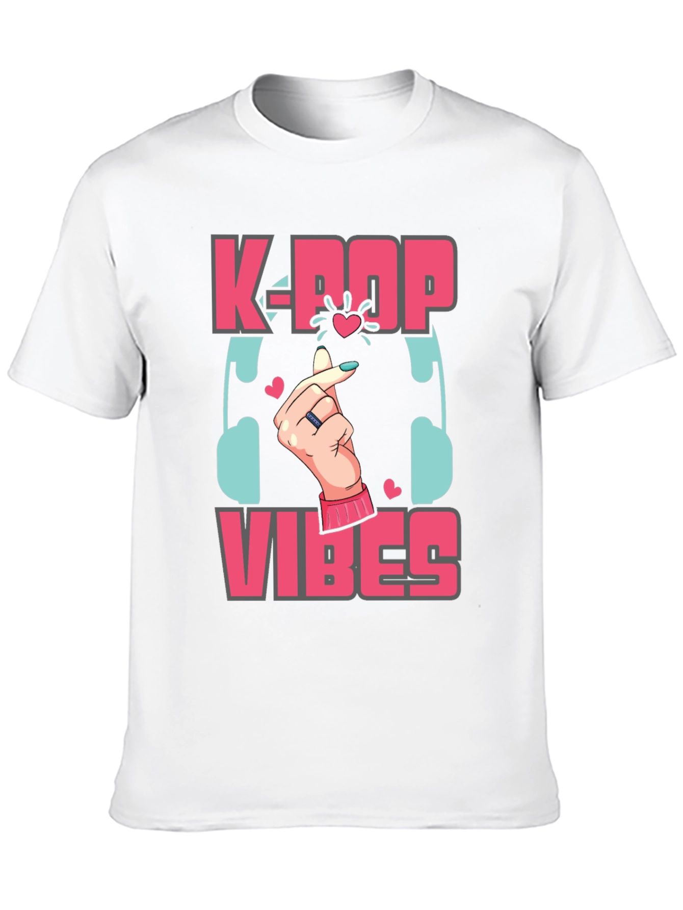 K-Pop Vibes Graphic Tee - Stylish Music Lover Shirt