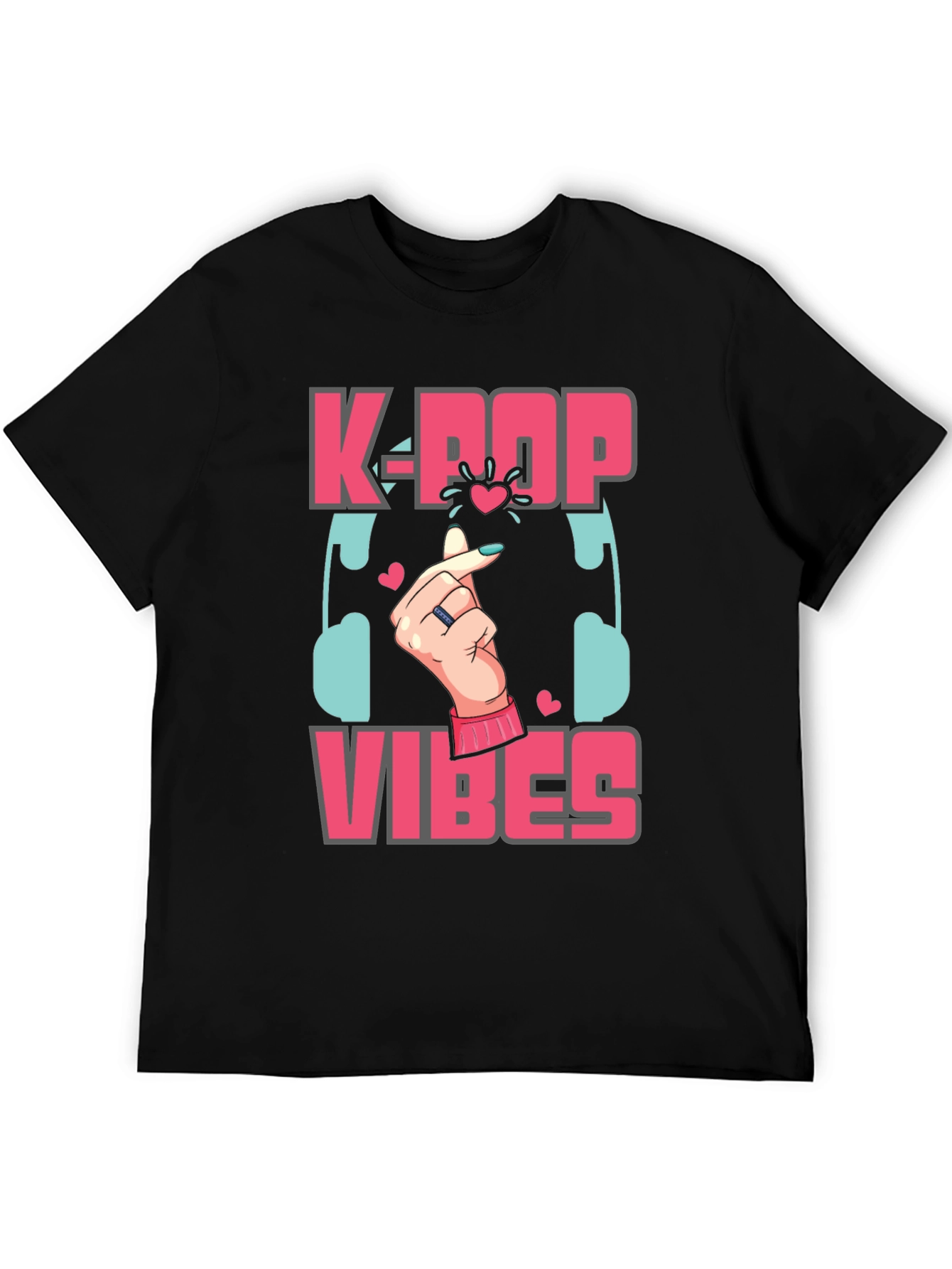 K-Pop Vibes Graphic Tee - Stylish Music Lover Shirt