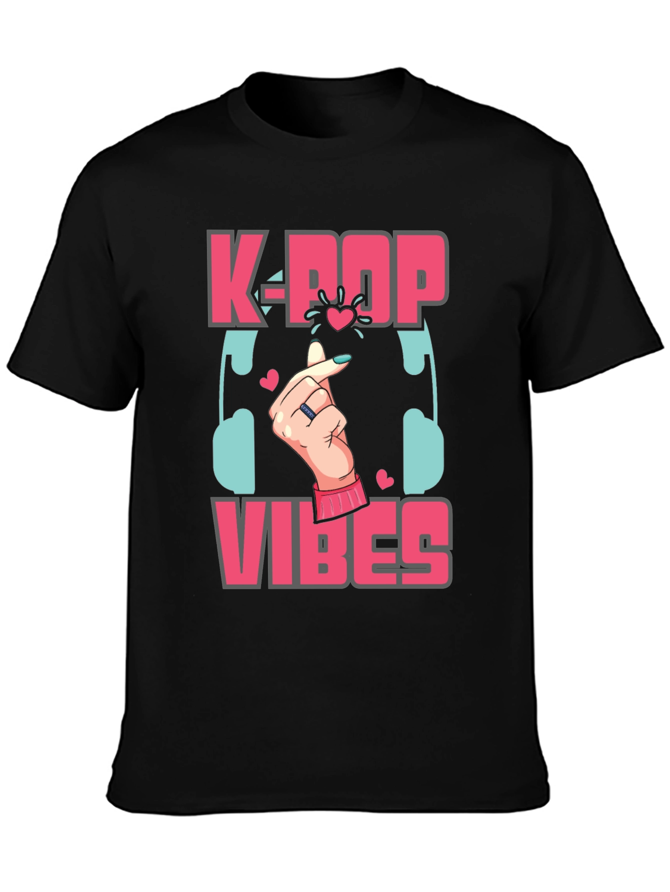 K-Pop Vibes Graphic Tee - Stylish Music Lover Shirt