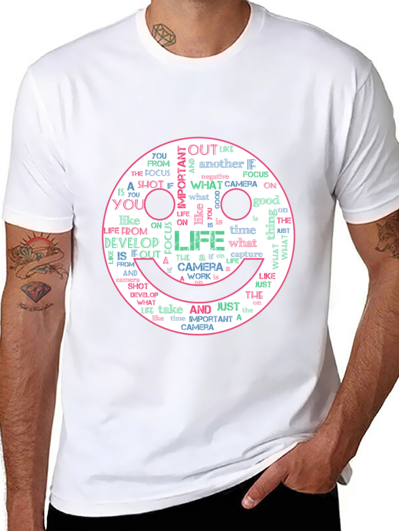 Smile Face Camera Life T-Shirt