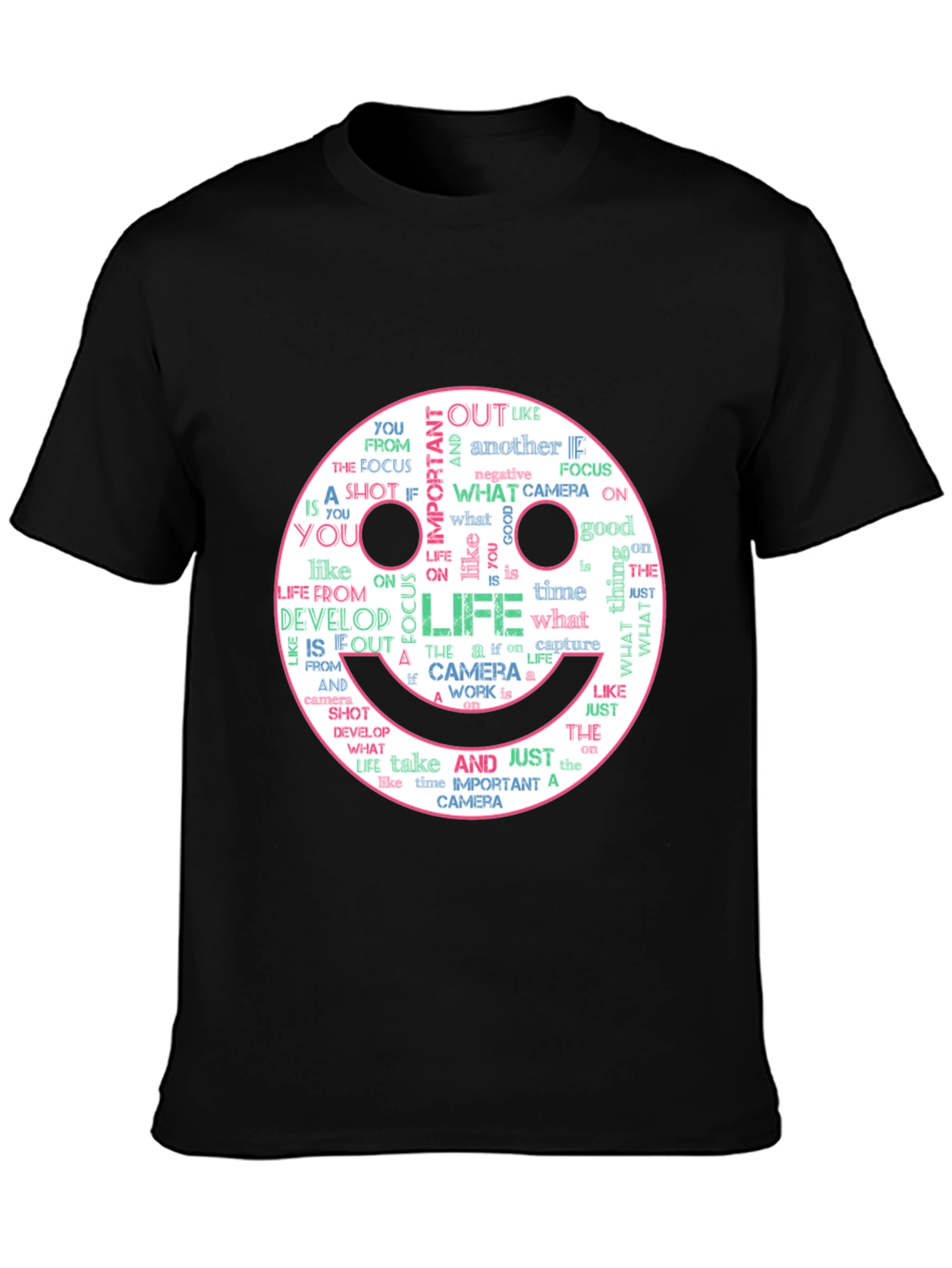 Smile Face Camera Life T-Shirt