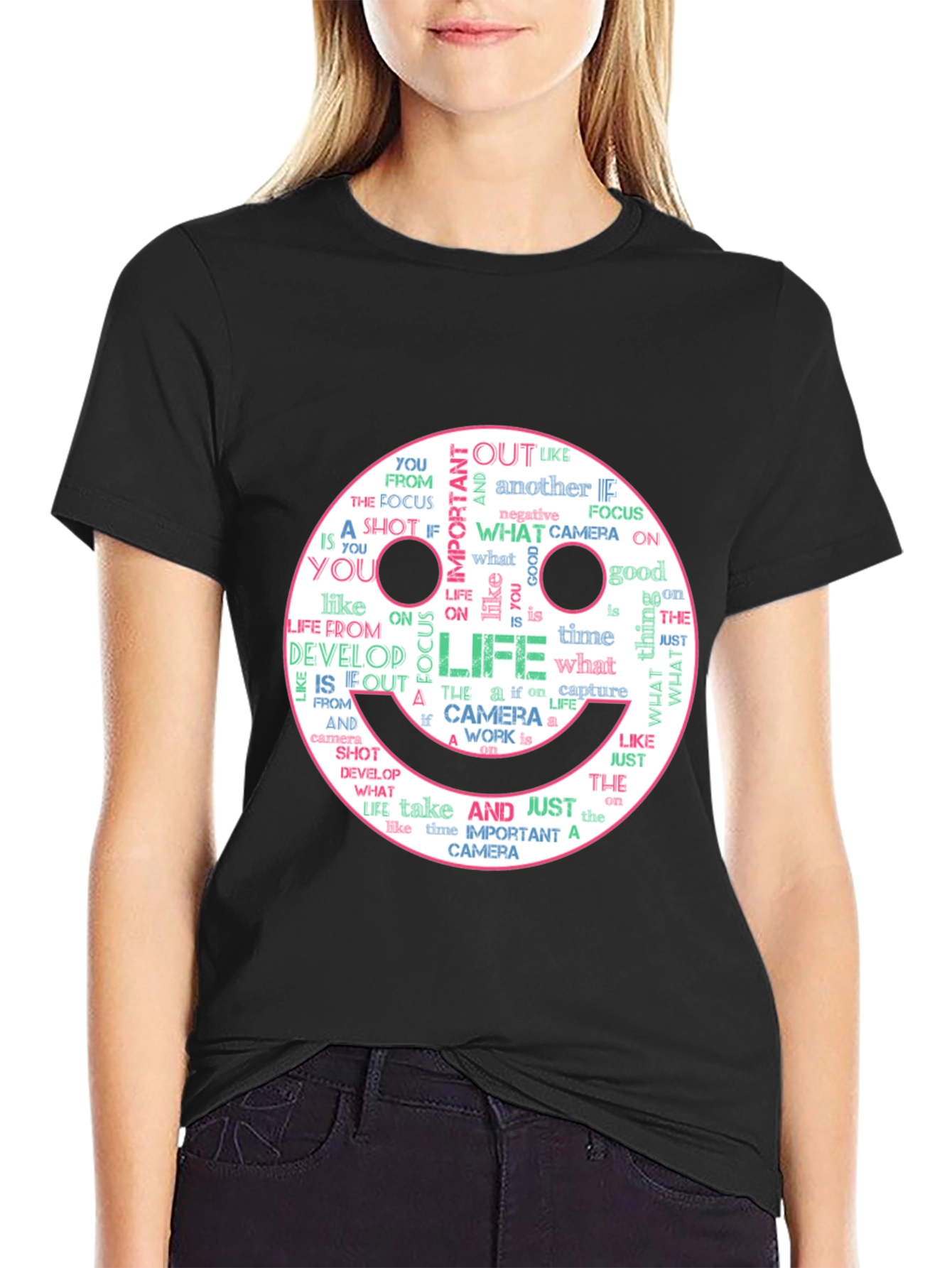 Smile Face Camera Life T-Shirt