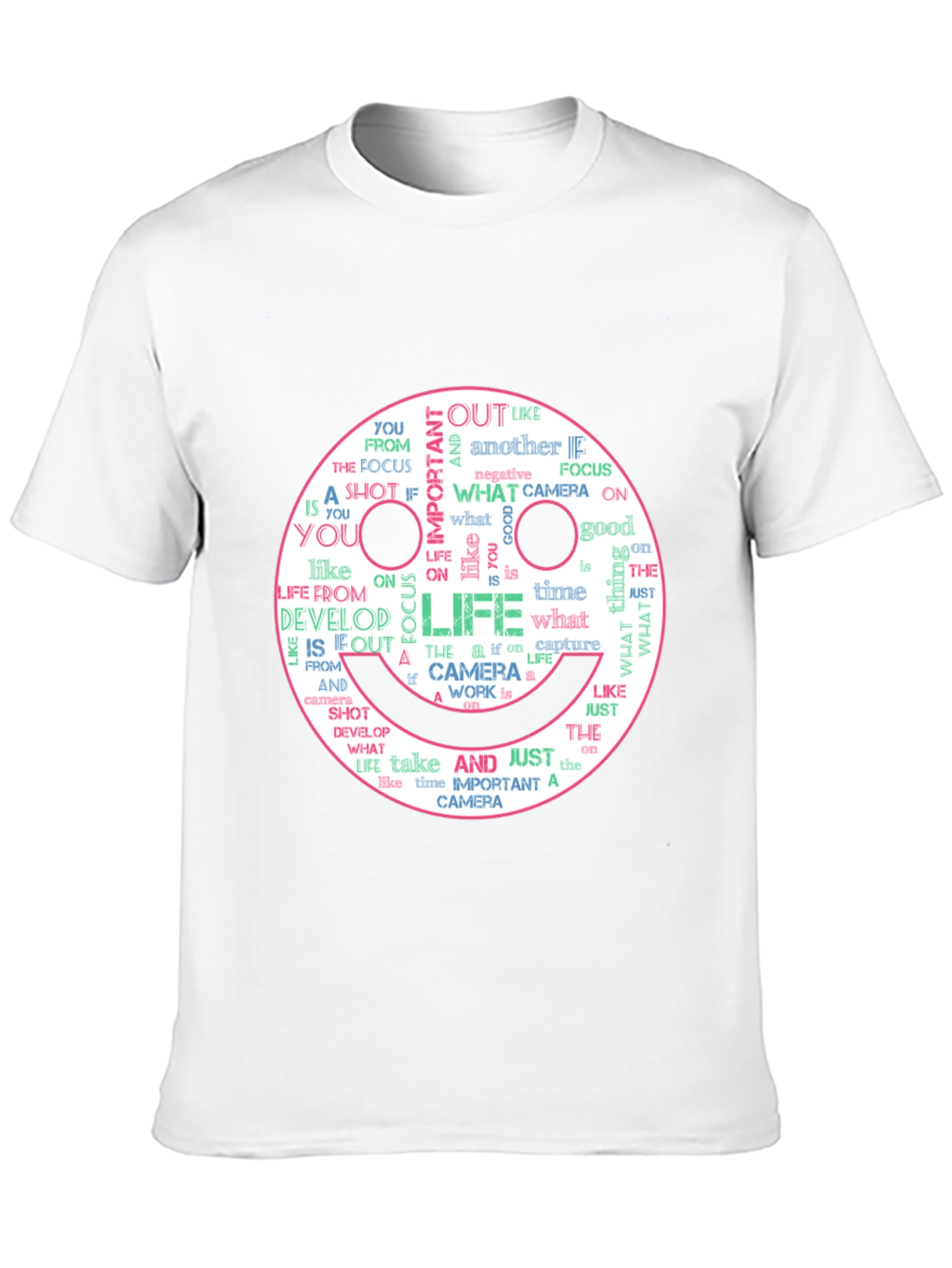 Smile Face Camera Life T-Shirt