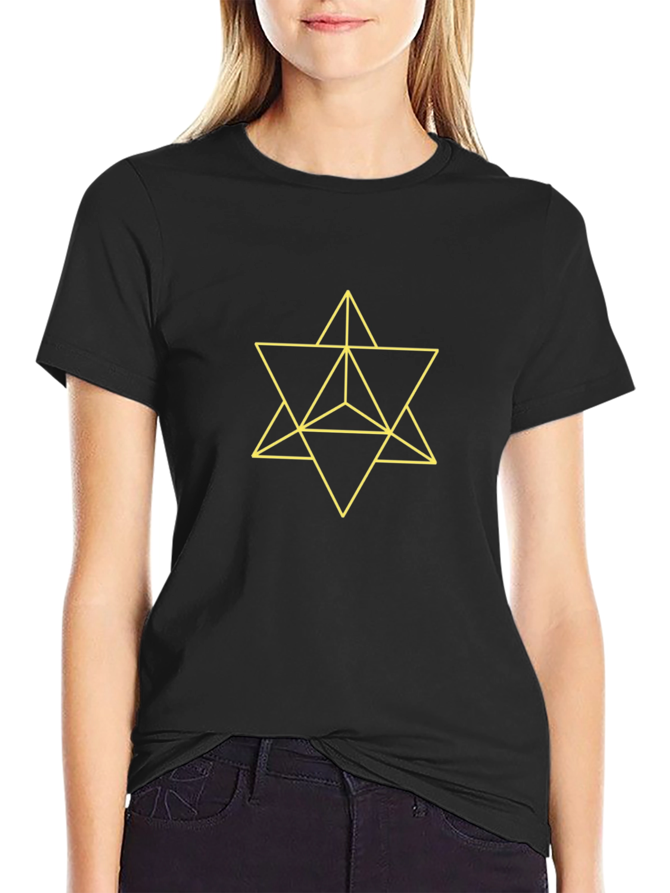 Merkaba Star Black T-Shirt
