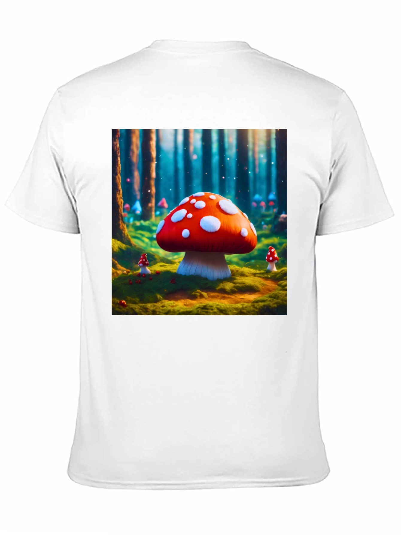 Mushroom Forest Graphic Tee - Funky Fantasy Design