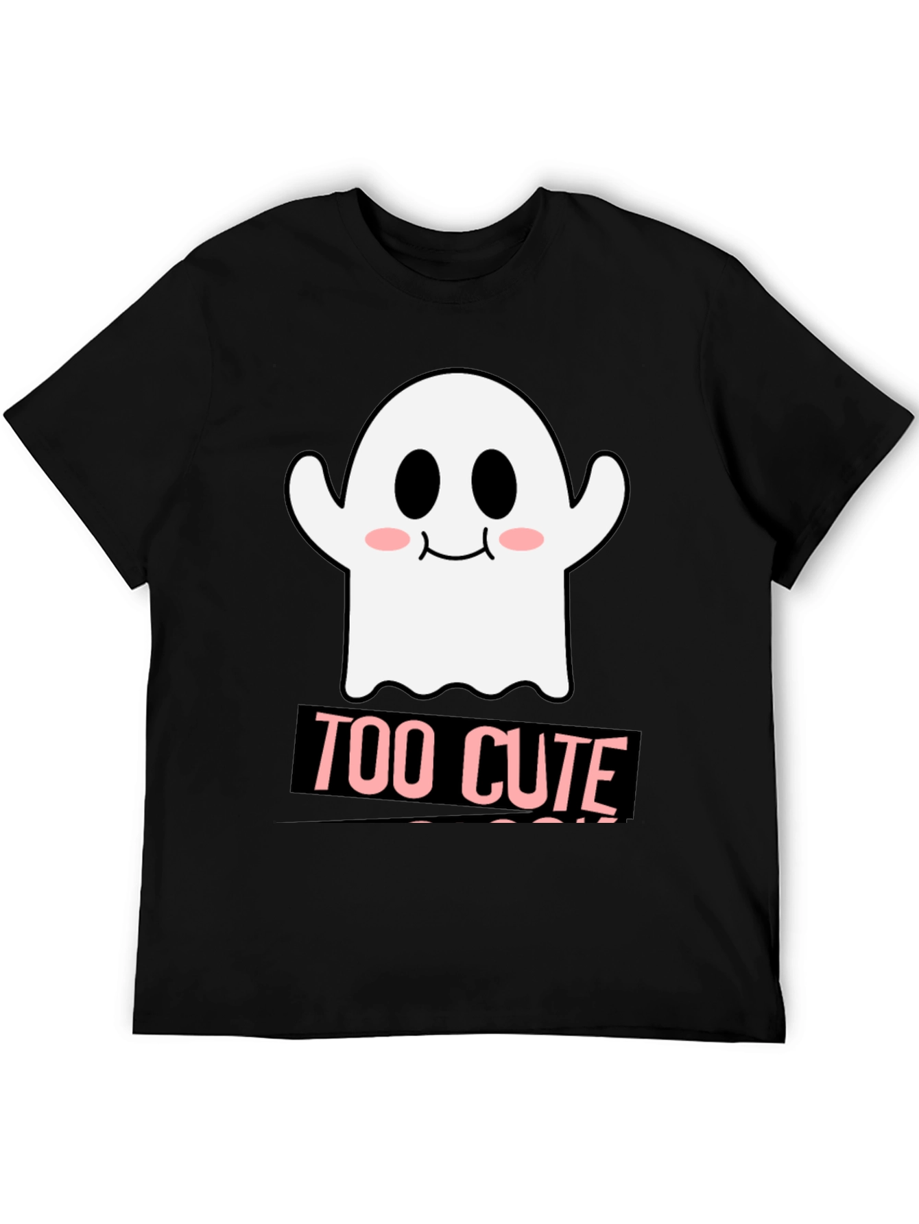 Too Cute Ghost Graphic T-Shirt - Halloween Style