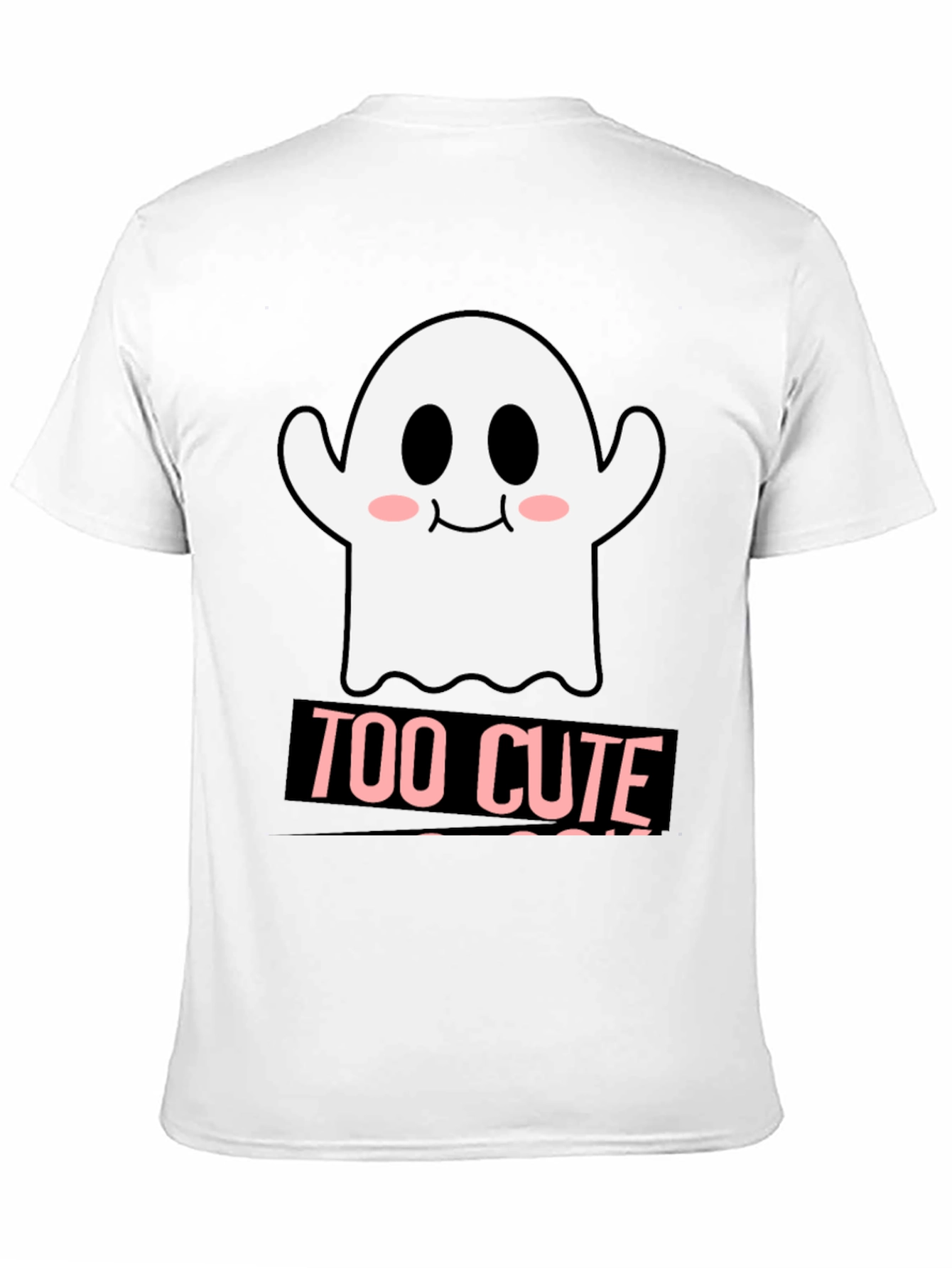 Too Cute Ghost Graphic T-Shirt - Halloween Style