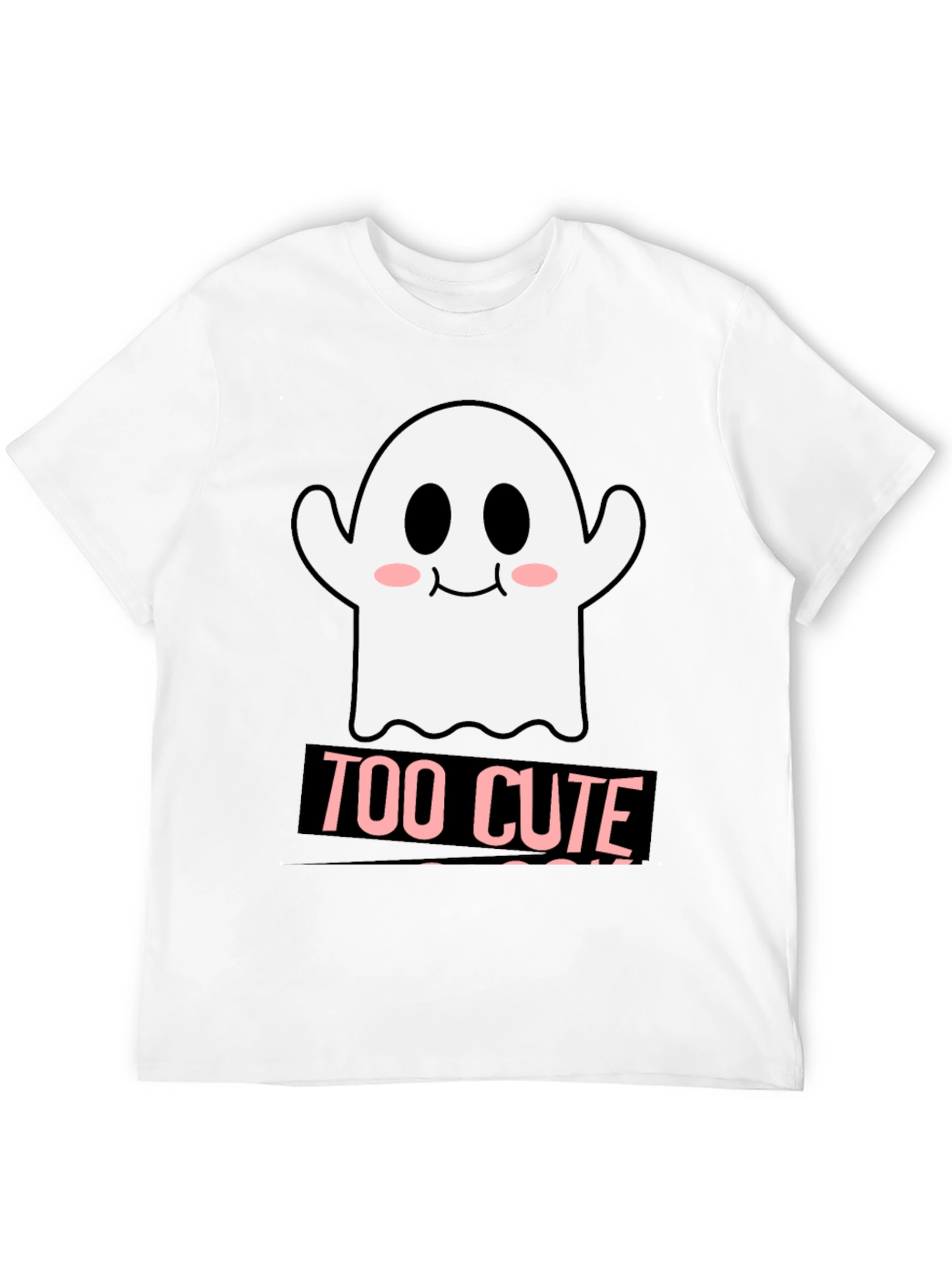 Too Cute Ghost Graphic T-Shirt - Halloween Style