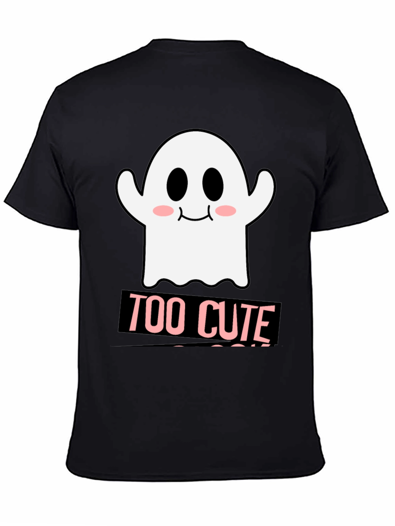 Too Cute Ghost Graphic T-Shirt - Halloween Style