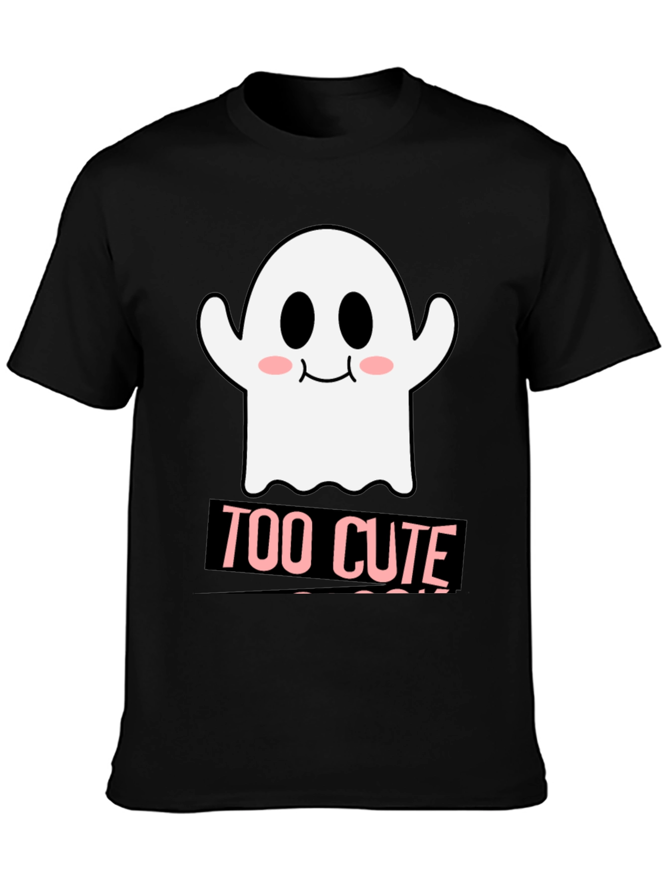 Too Cute Ghost Graphic T-Shirt - Halloween Style