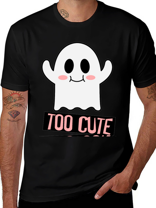 Too Cute Ghost Graphic T-Shirt - Halloween Style