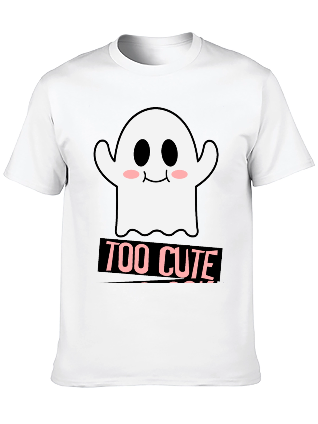 Too Cute Ghost Graphic T-Shirt - Halloween Style