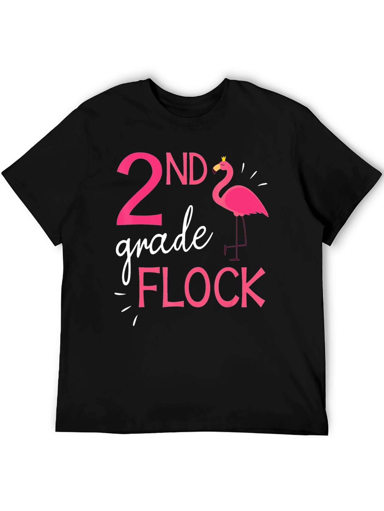 2nd Grade Flock Flamingo T-Shirt