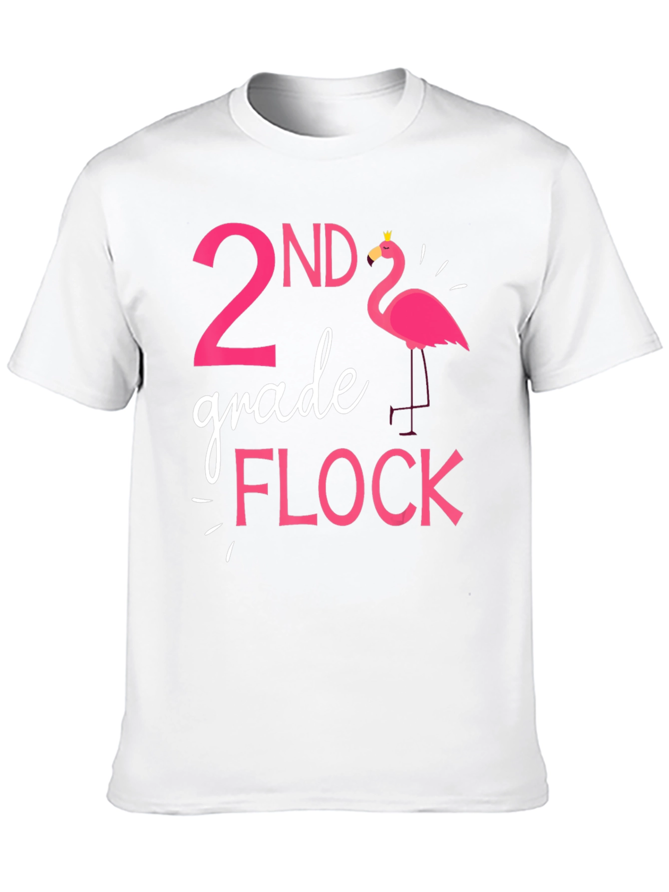 2nd Grade Flock Flamingo T-Shirt