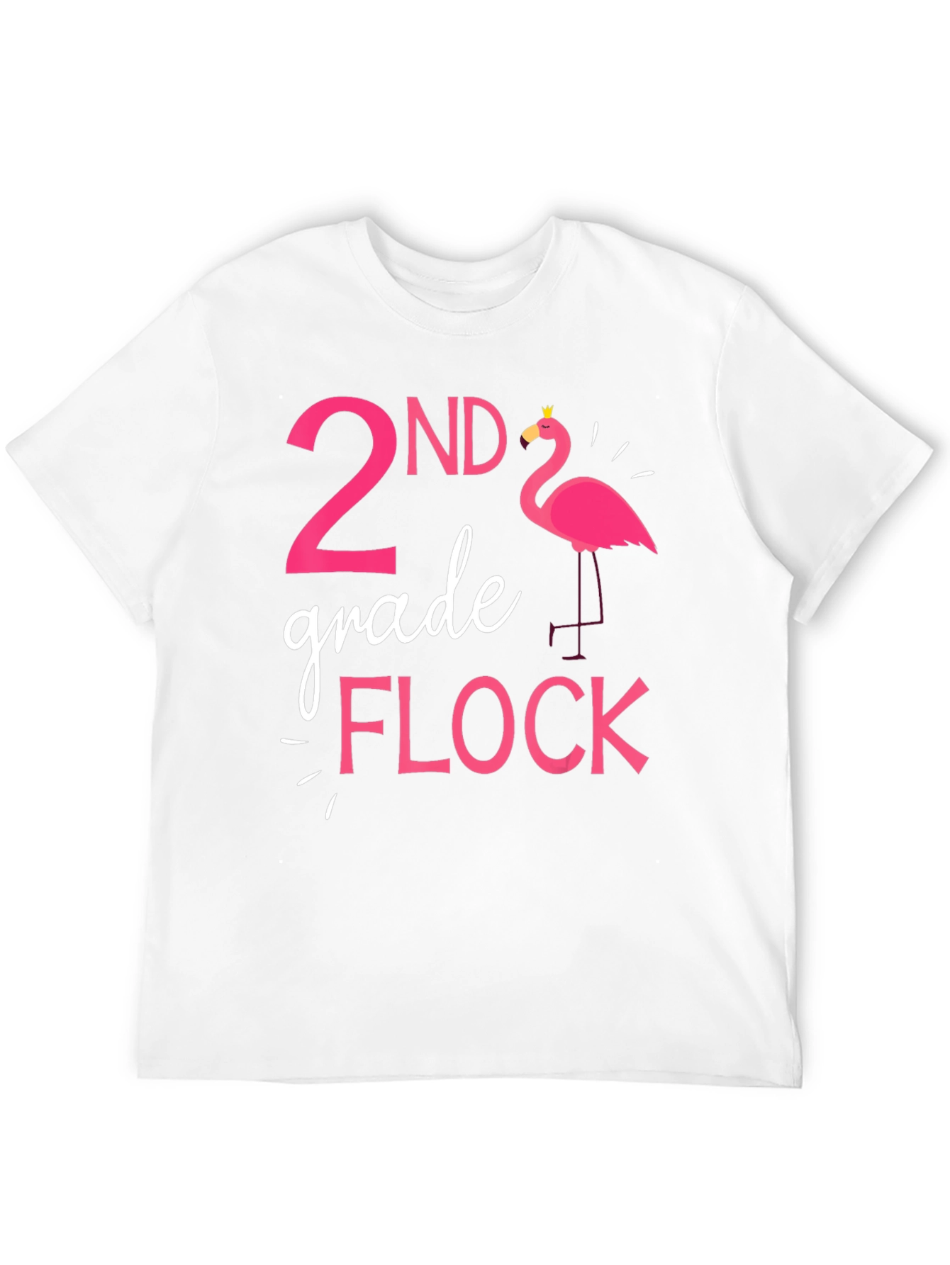 2nd Grade Flock Flamingo T-Shirt