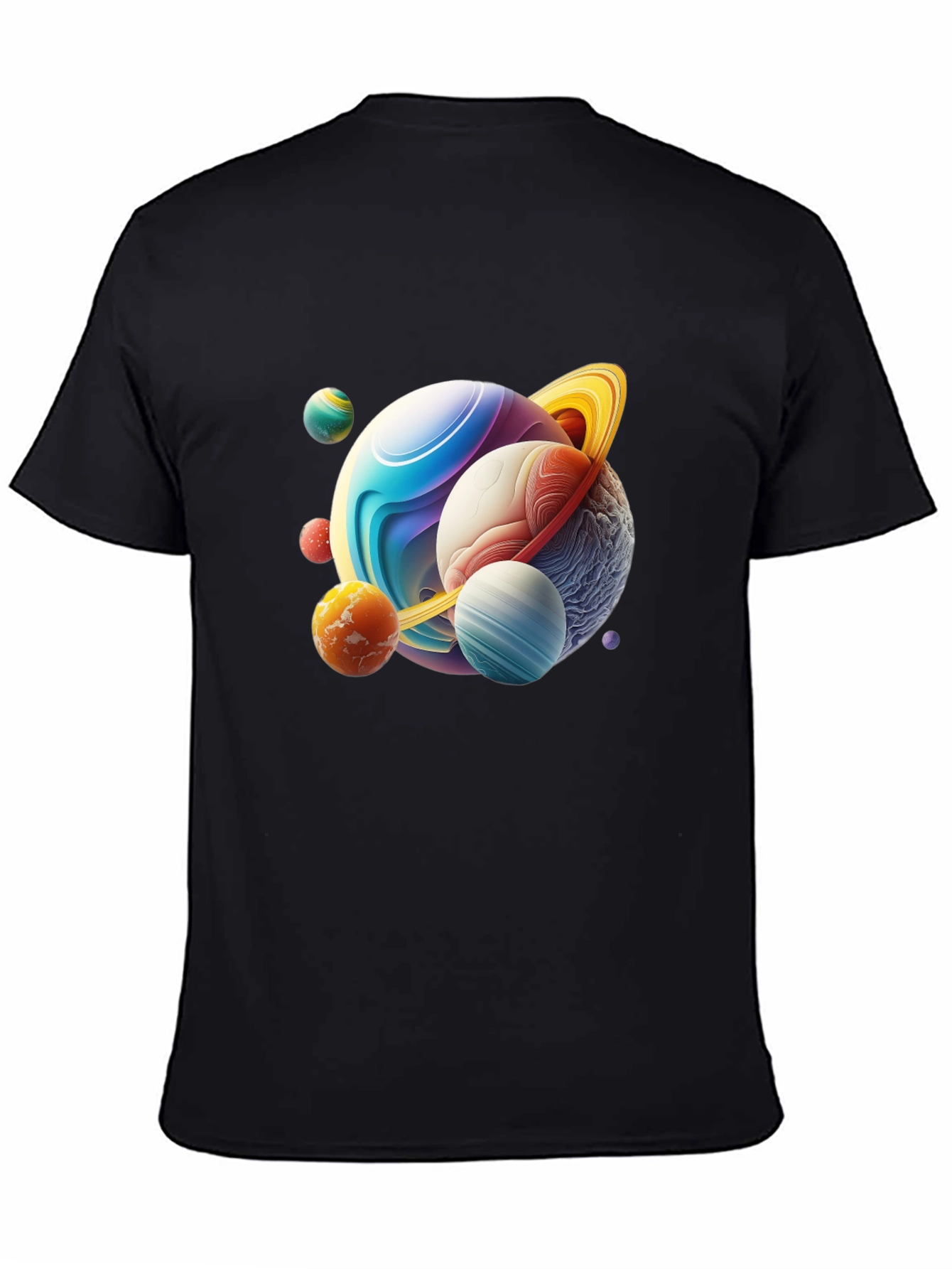 Planetary Graphic Tee - Mens Black T-Shirt