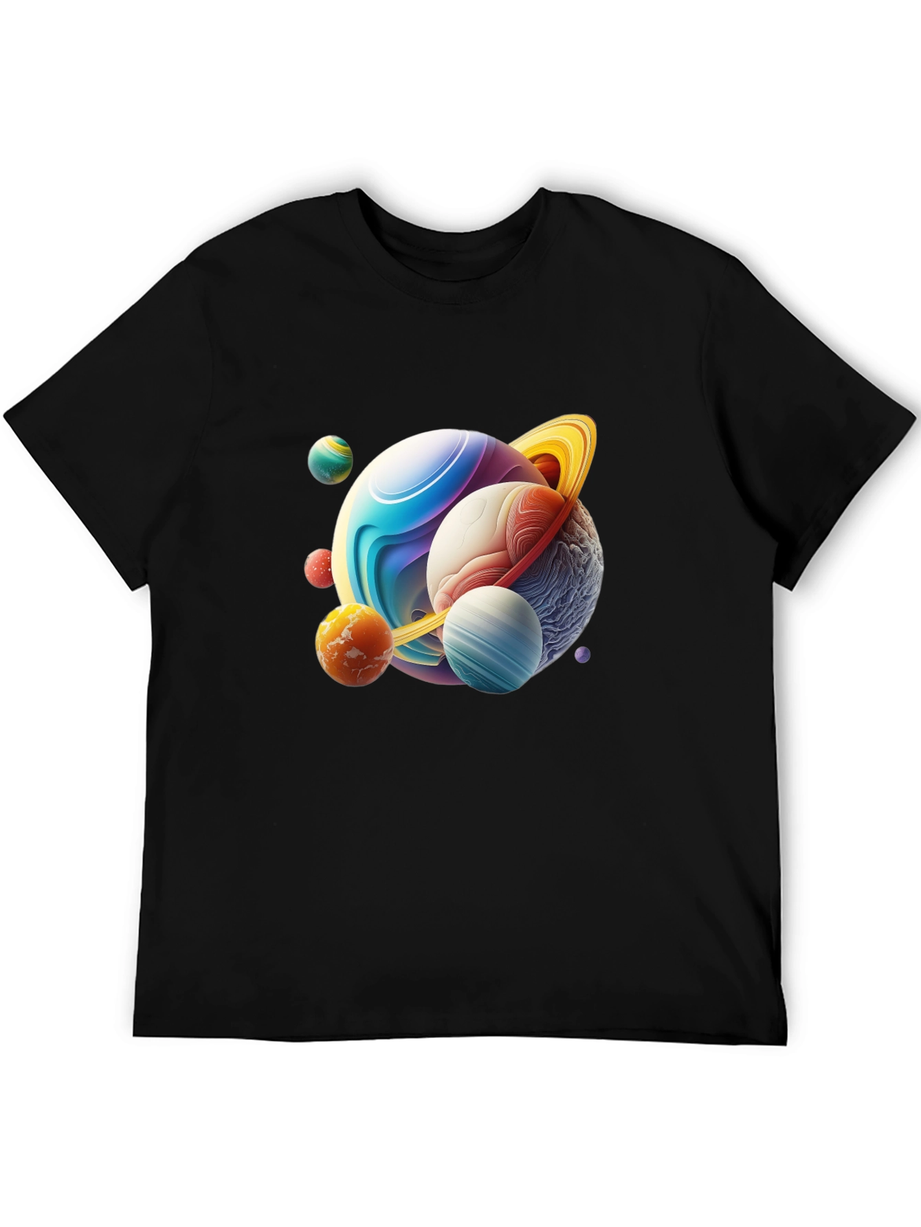 Planetary Graphic Tee - Mens Black T-Shirt