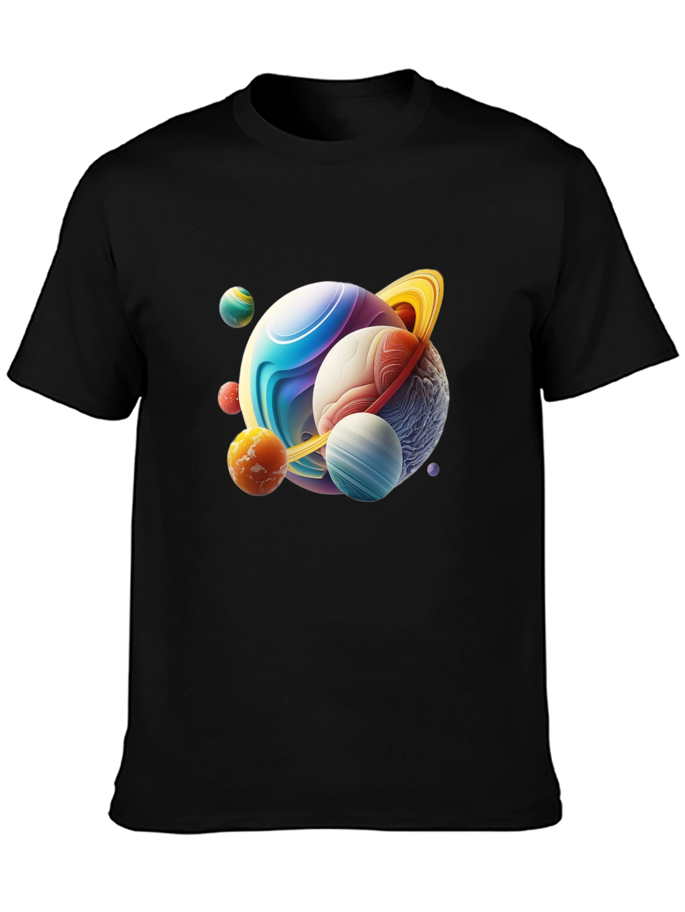 Planetary Graphic Tee - Mens Black T-Shirt