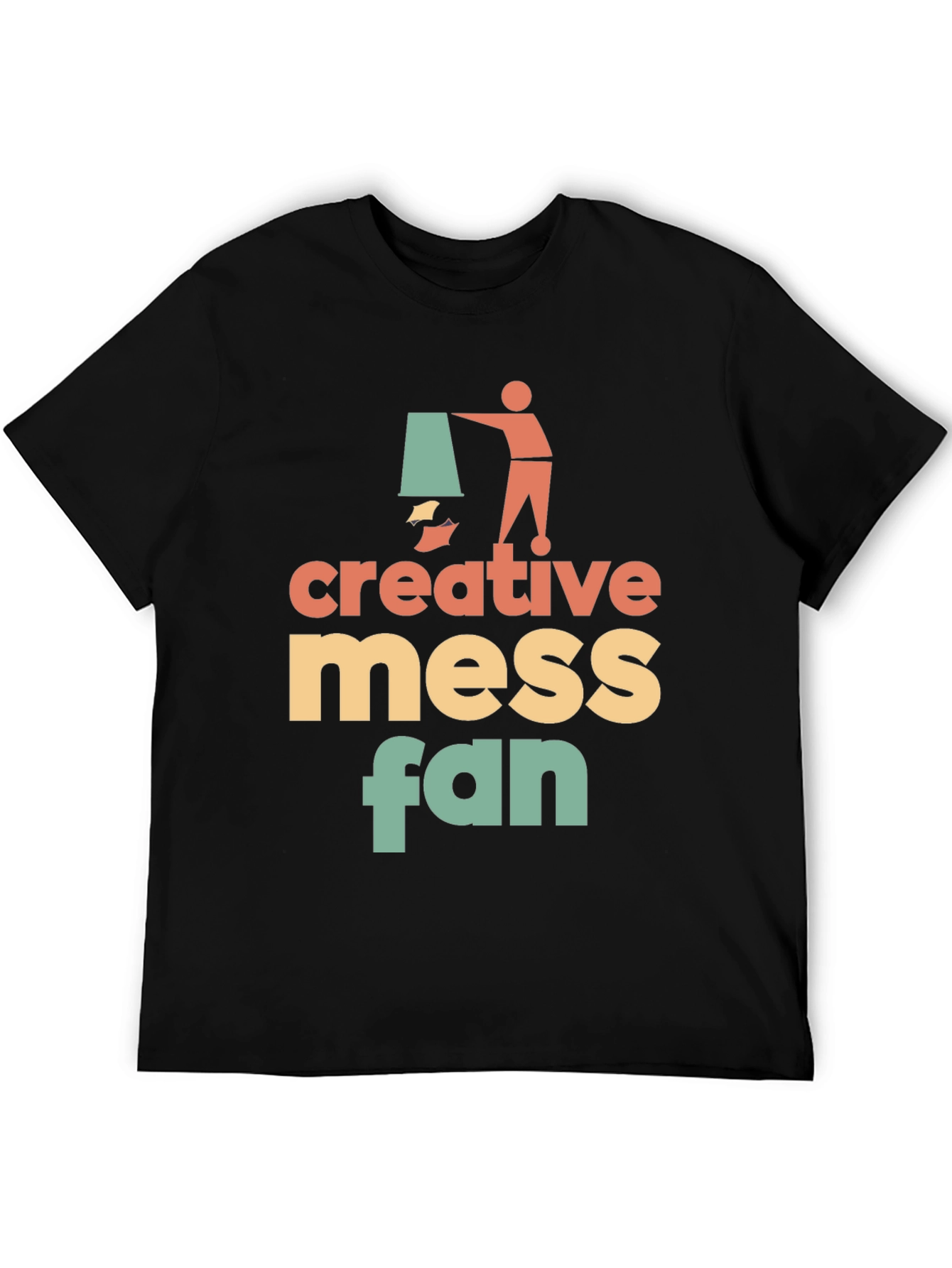 Creative Mess Fan Graphic T-Shirt - Stylish & Unique!