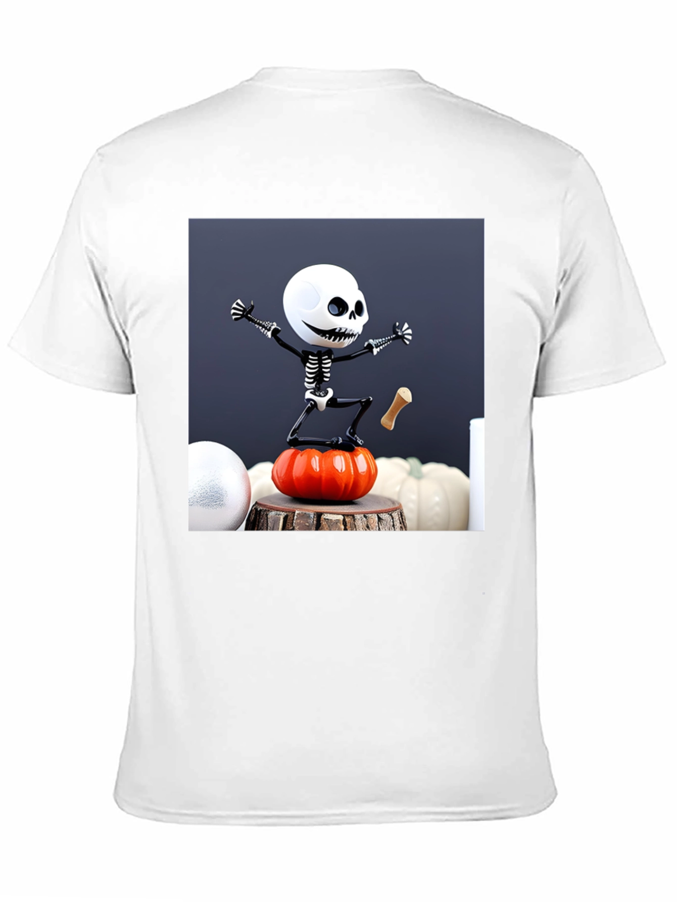 Halloween Skeleton Pumpkin T-Shirt