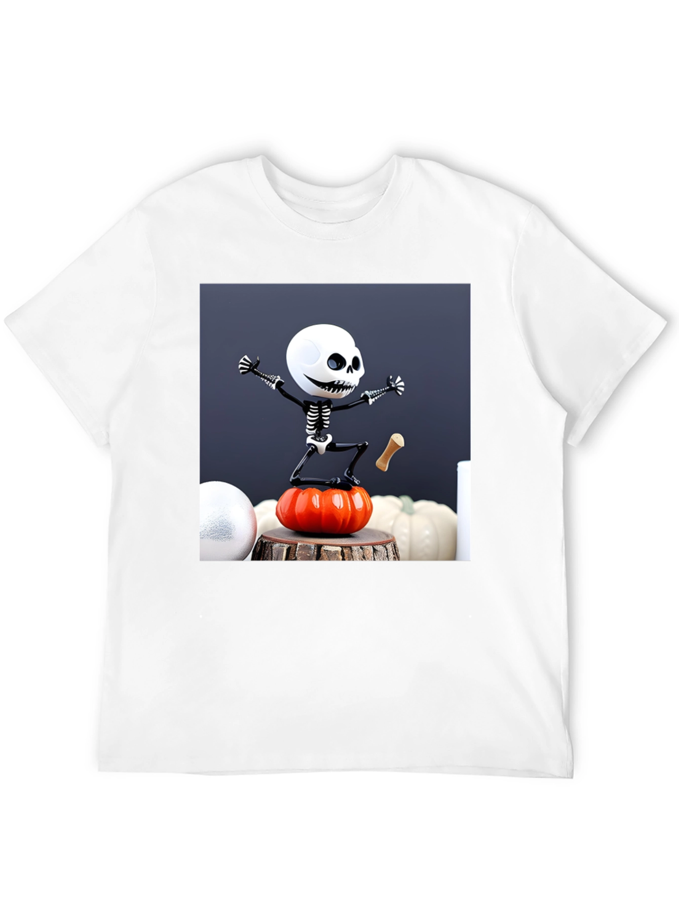 Halloween Skeleton Pumpkin T-Shirt