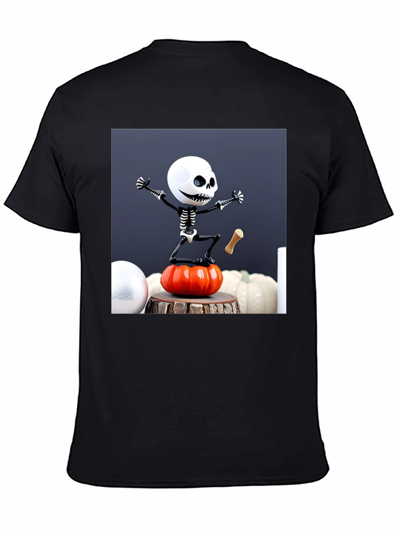 Halloween Skeleton Pumpkin T-Shirt