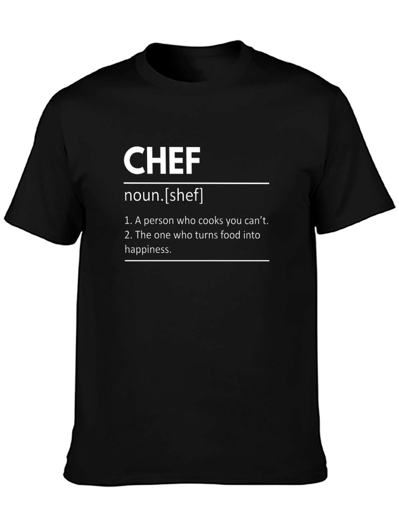 Chef Definition T-Shirt - Culinary Humor Apparel