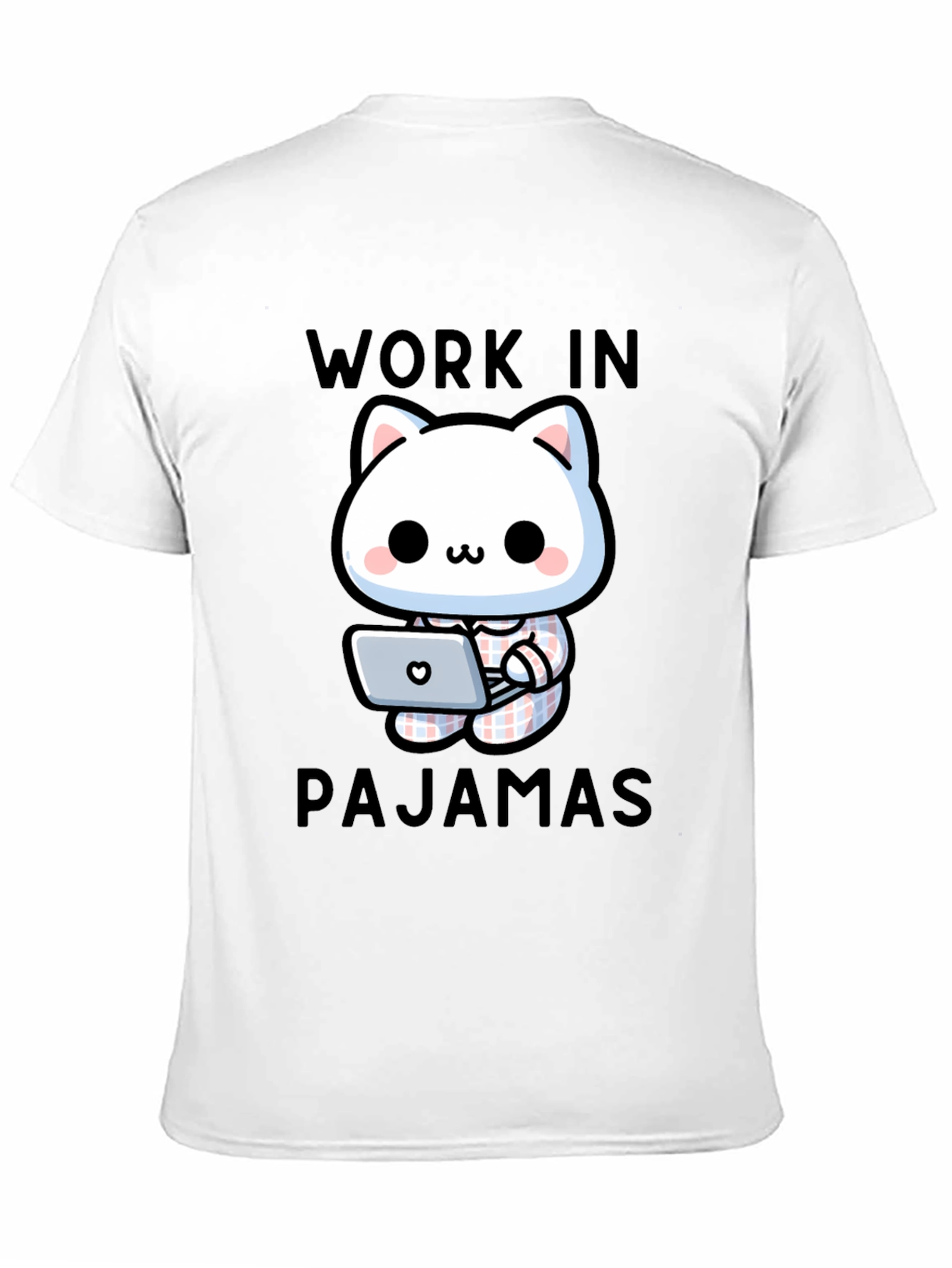 Work In Pajamas Cat T-Shirt