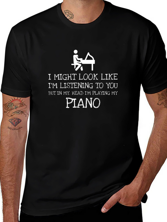 Funny Piano Player T-Shirt - Im Playing Piano