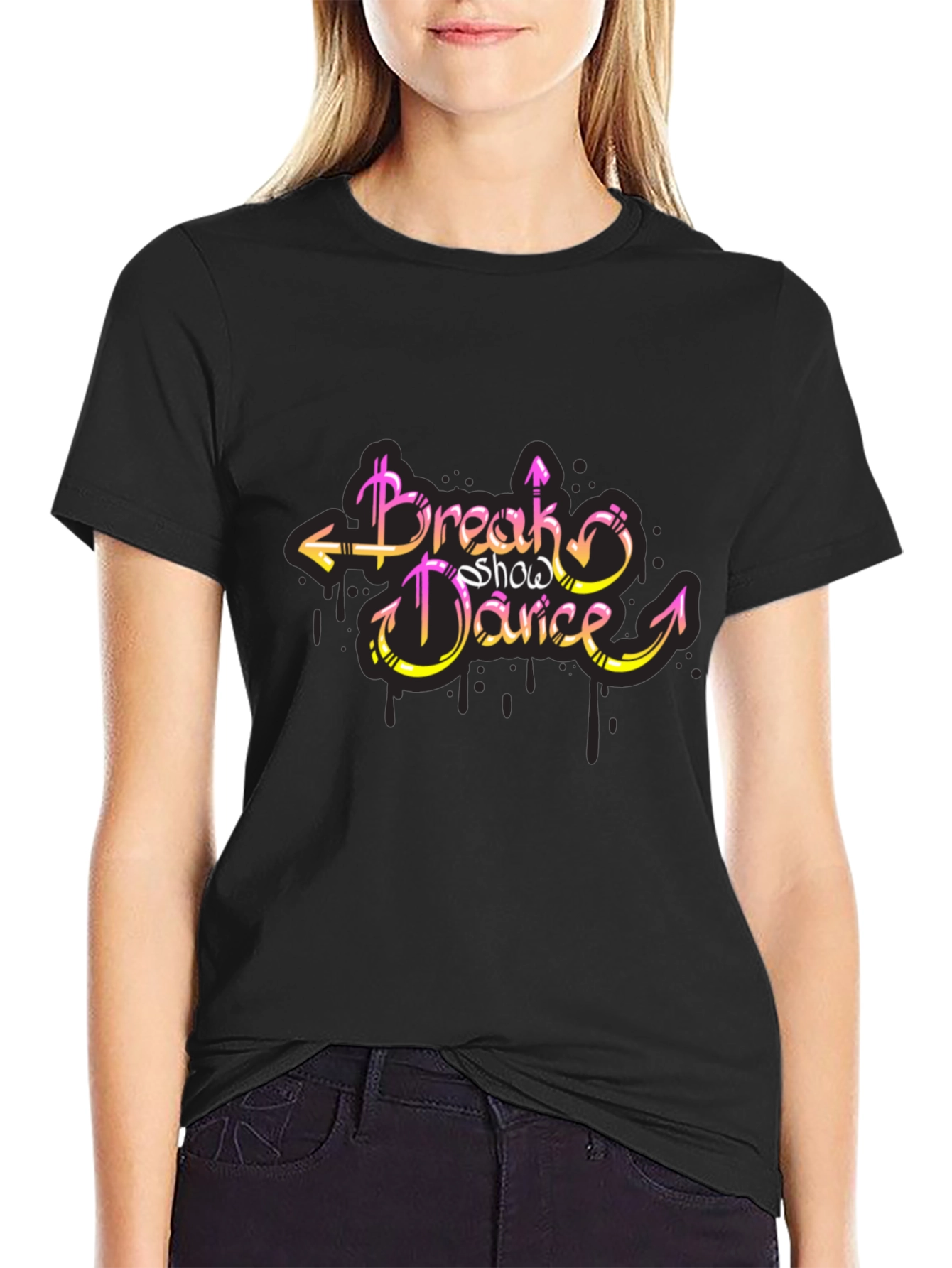 Break Show Dance Graphic Tee - Stylish Cotton T-Shirt