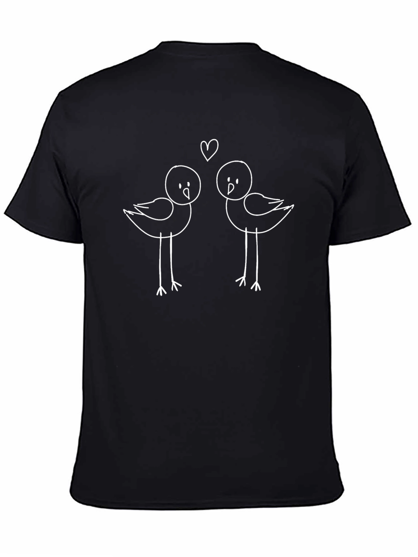 Cute Love Birds Graphic T-Shirt