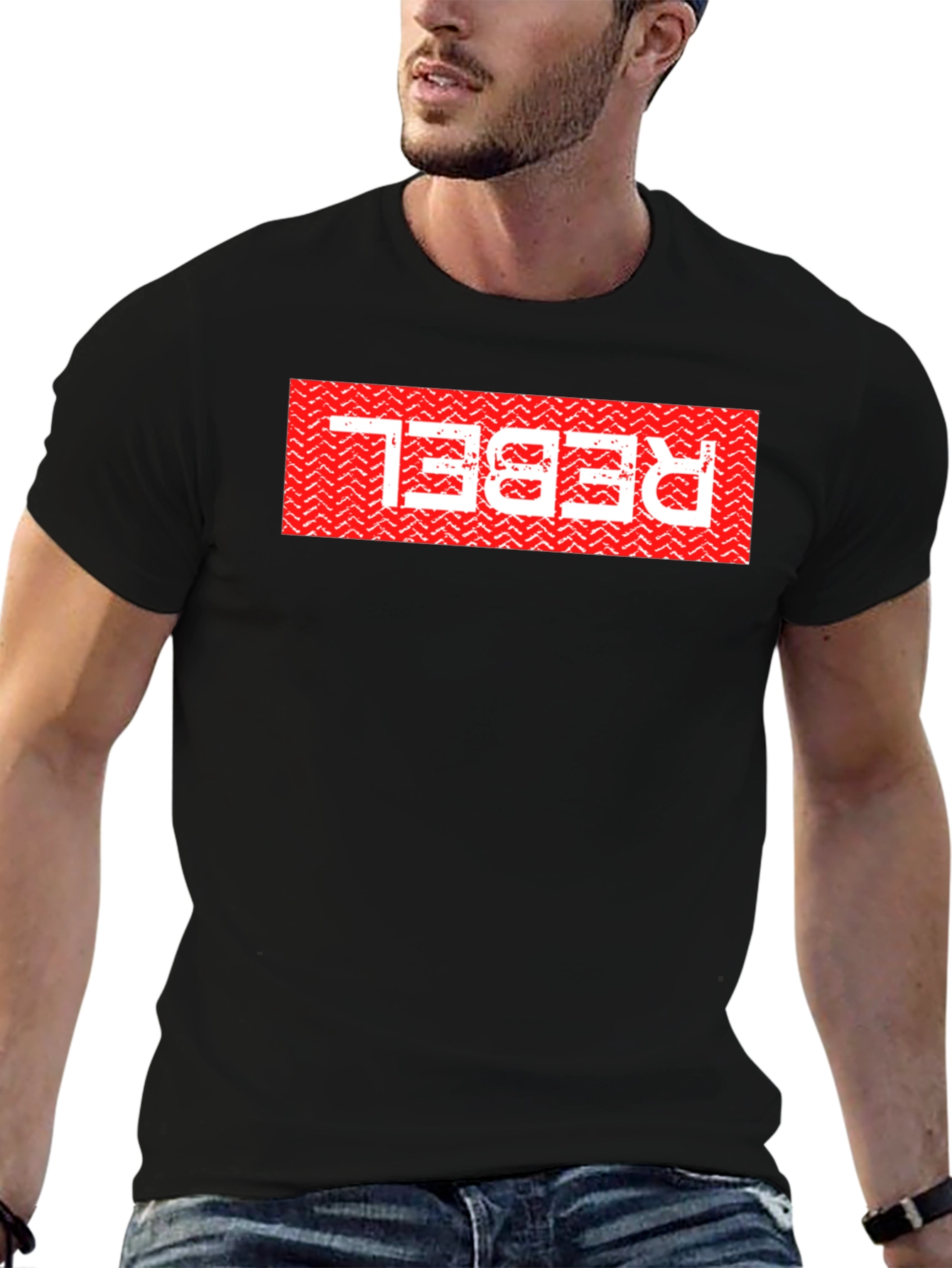 Rebel Graphic Tee - Bold Red Design