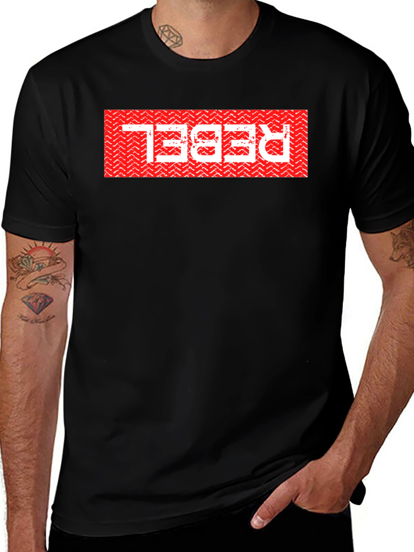 Rebel Graphic Tee - Bold Red Design