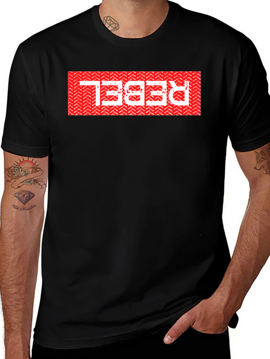 Rebel Graphic Tee - Bold Red Design