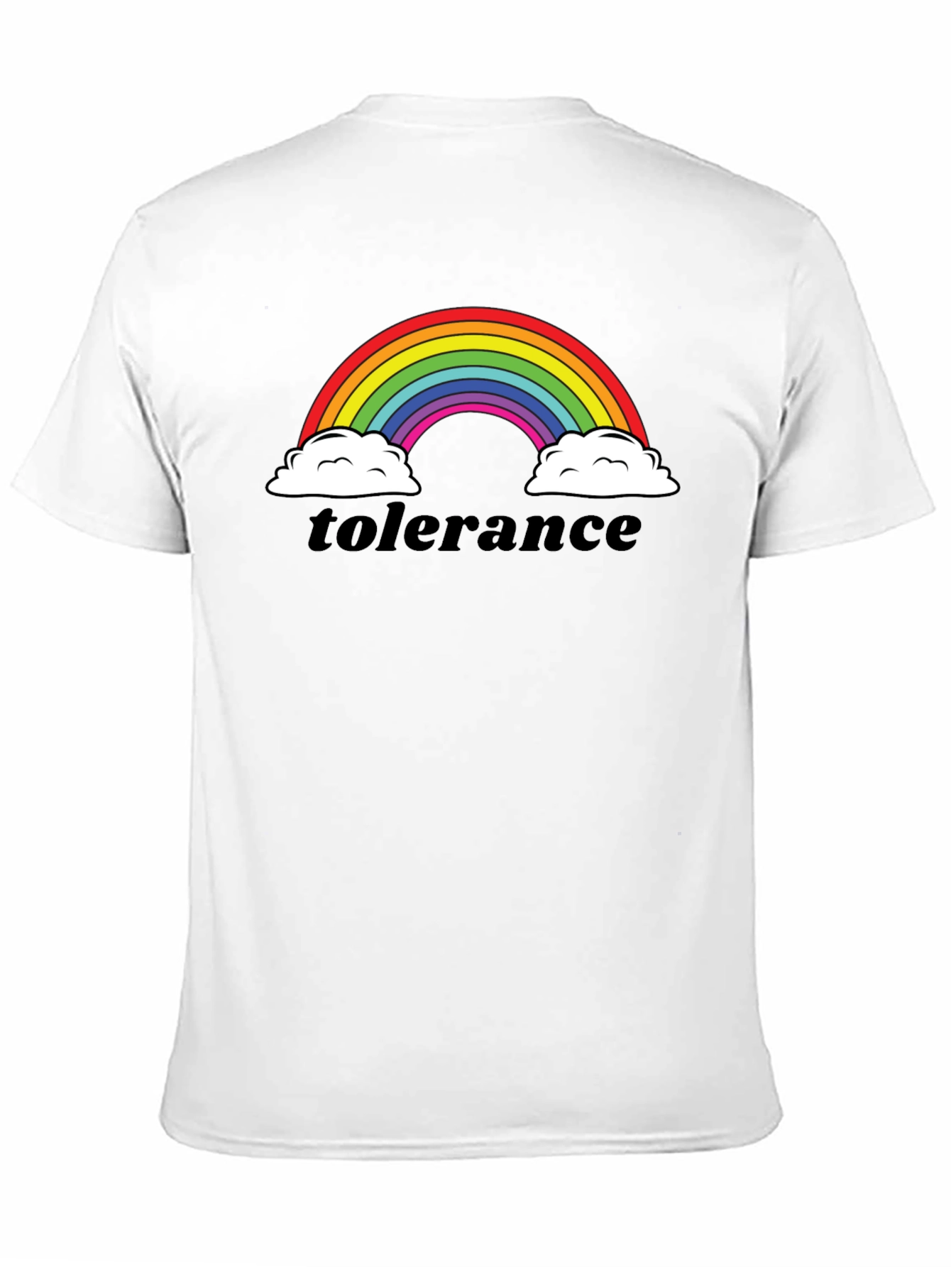 Tolerance Rainbow Graphic T-Shirt - Black