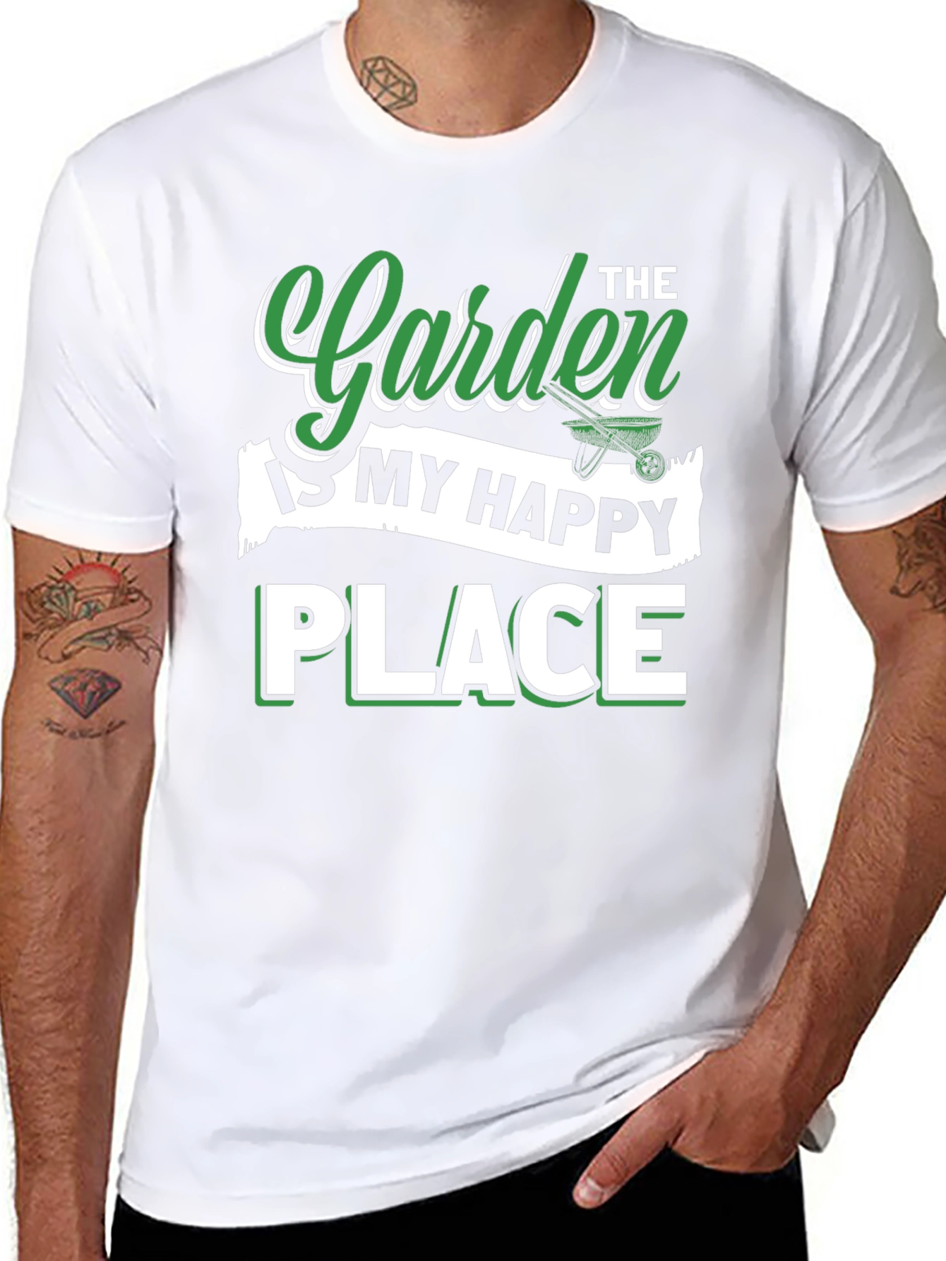 Garden Happy Place T-Shirt Gardener Tee