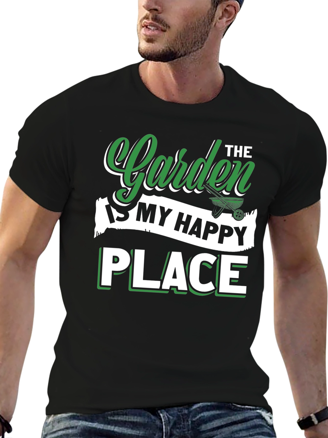 Garden Happy Place T-Shirt Gardener Tee