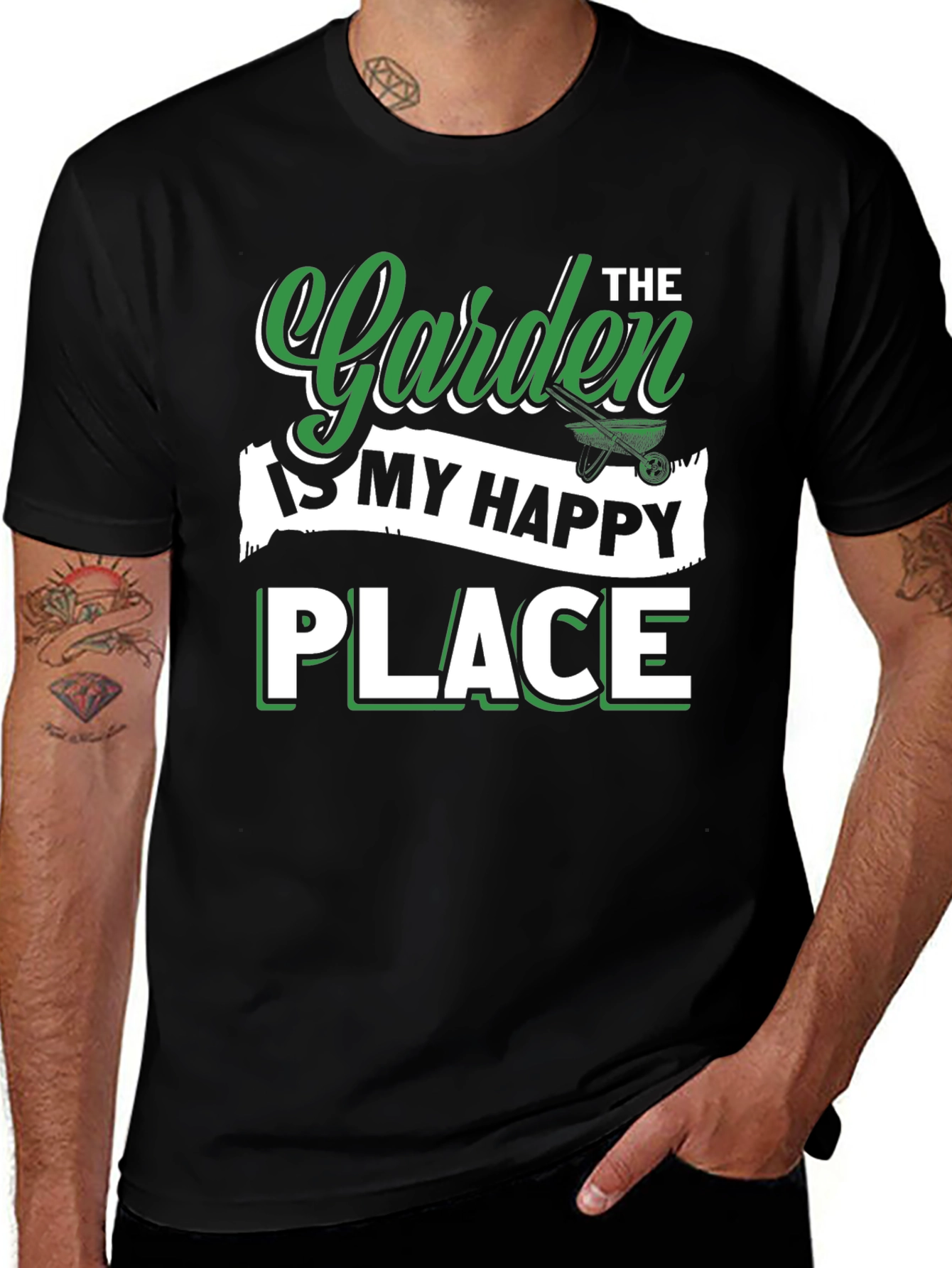 Garden Happy Place T-Shirt Gardener Tee