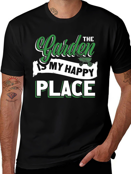 Garden Happy Place T-Shirt Gardener Tee